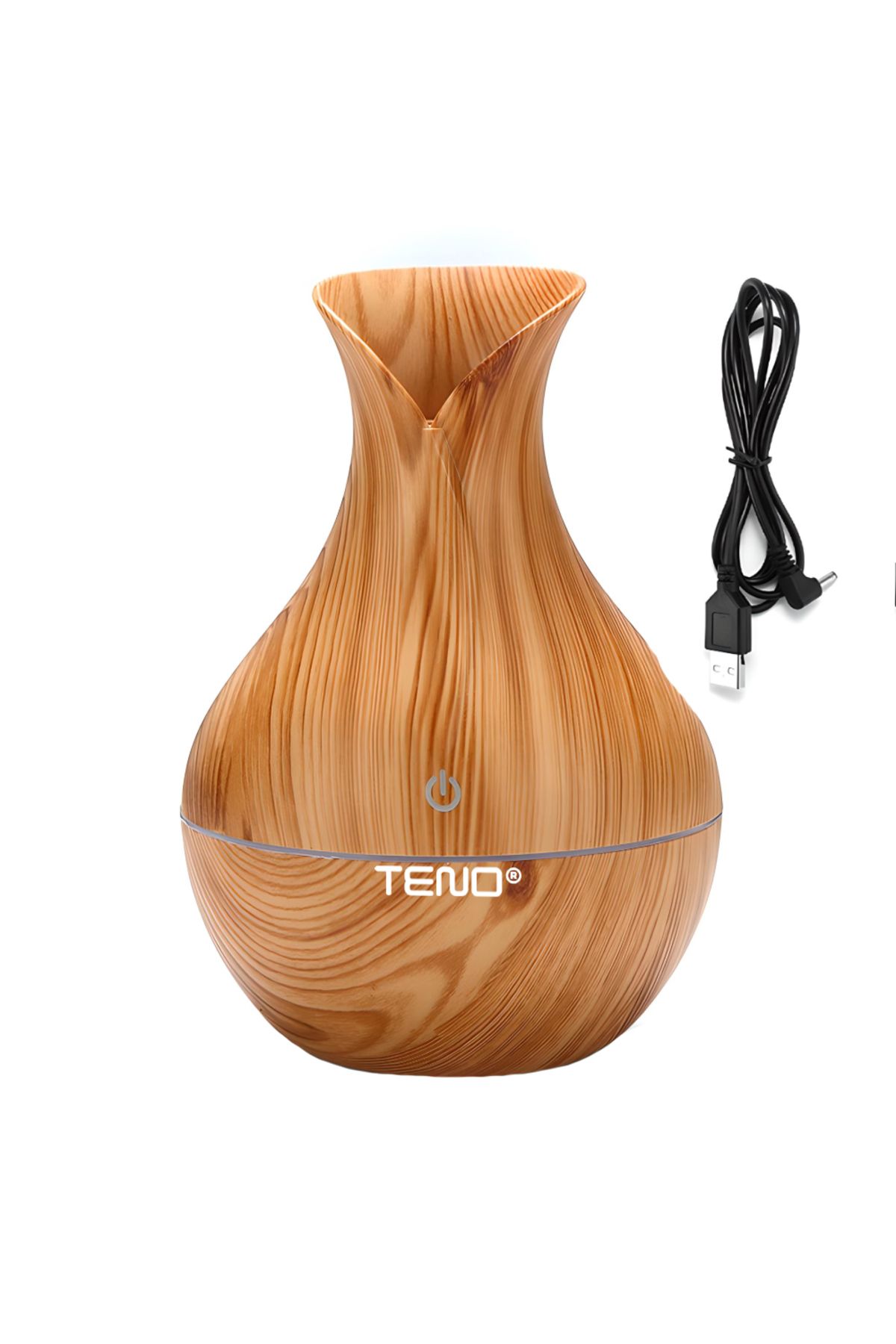 Teno Difuzor Aromaterapie Teno , Lumini Ambientale, Capacitate 200ml, Stejar Deschis - One Size