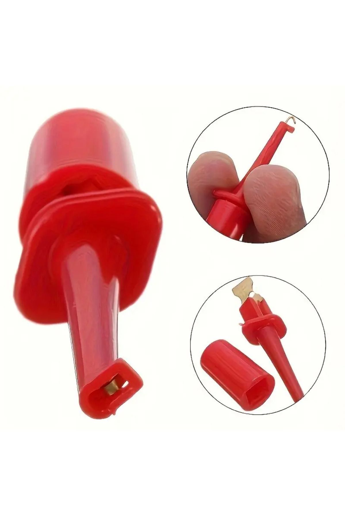 Choice-10Pcs Mini Single Test Hook Clip Test Probe For Electronic Testing IC Grabber Small Size Round Cr... 6