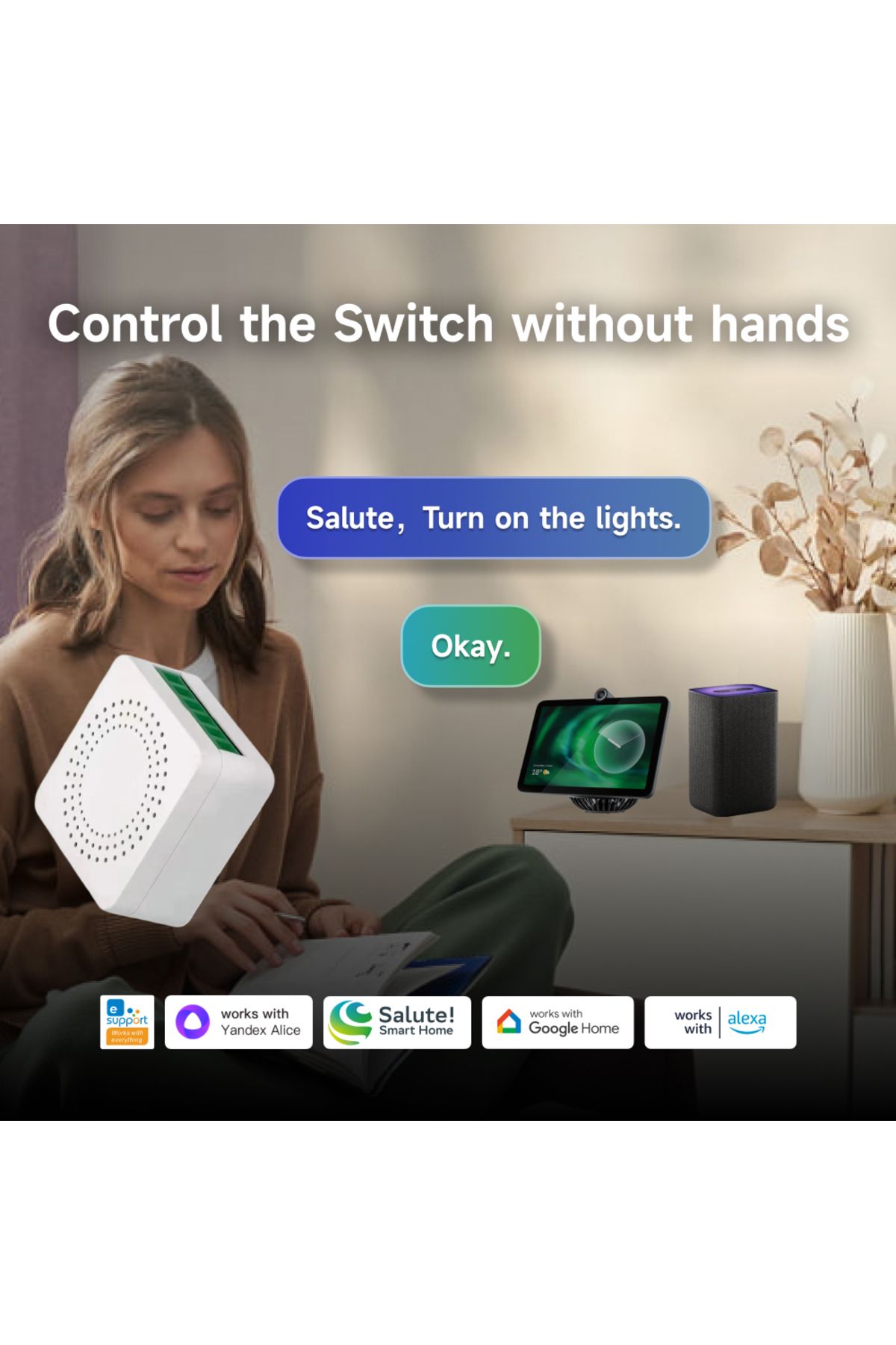 Choice-1pcs 16a Mini Zigbee Smart Switch Ewelink Smart Home Diy Breaker Relay For Smartthings Alice Alexa G 3