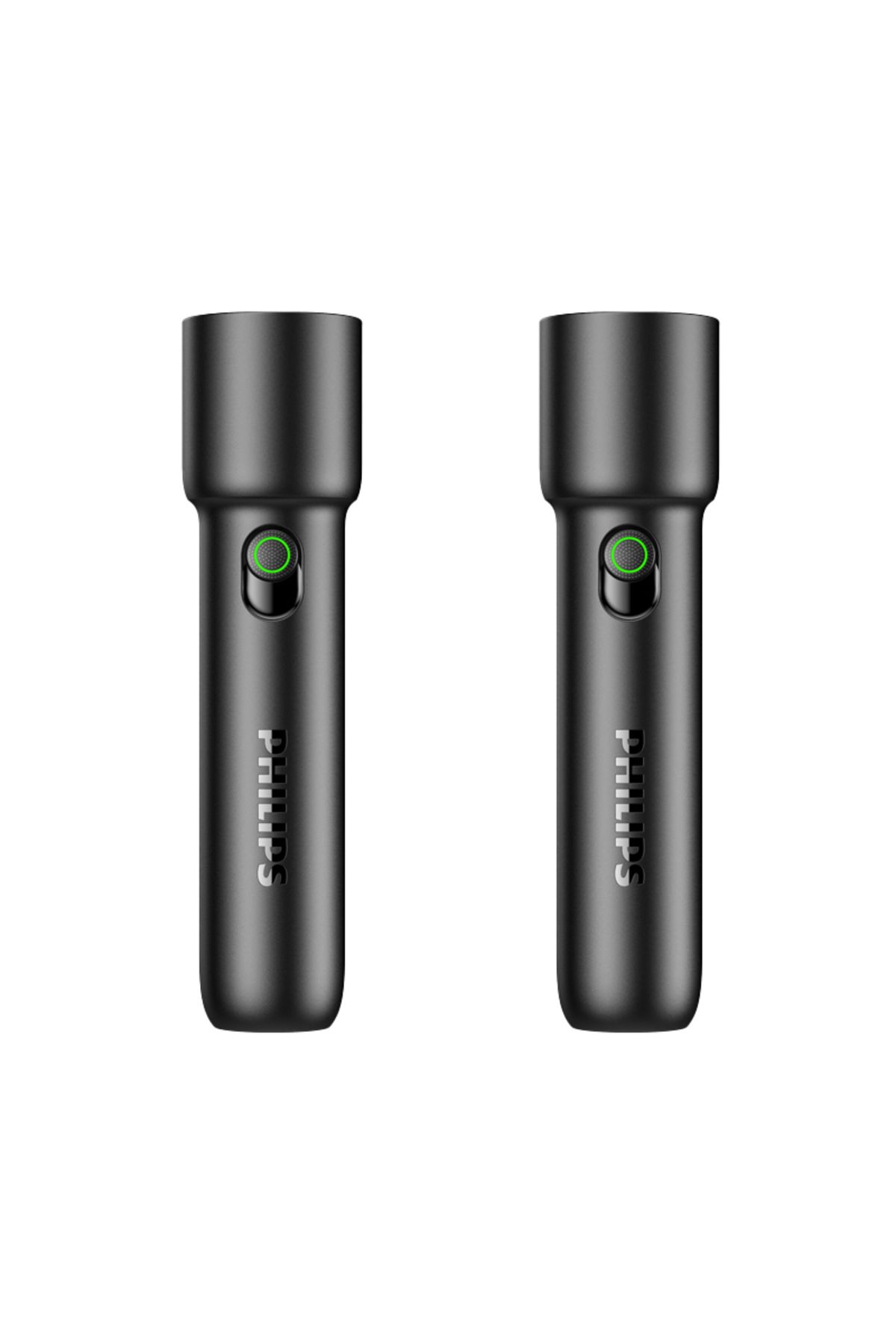 Philips-18650 Fixed Focus black 2-PCS Philips 2025 NEW 2-PCS EDC Portable Flashlight Rechargeable LED Flash 1