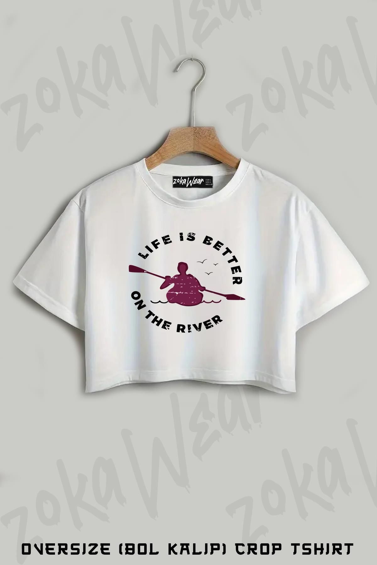 ZOKAWEAR Kano Baskılı Oversize Crop T-Shirt