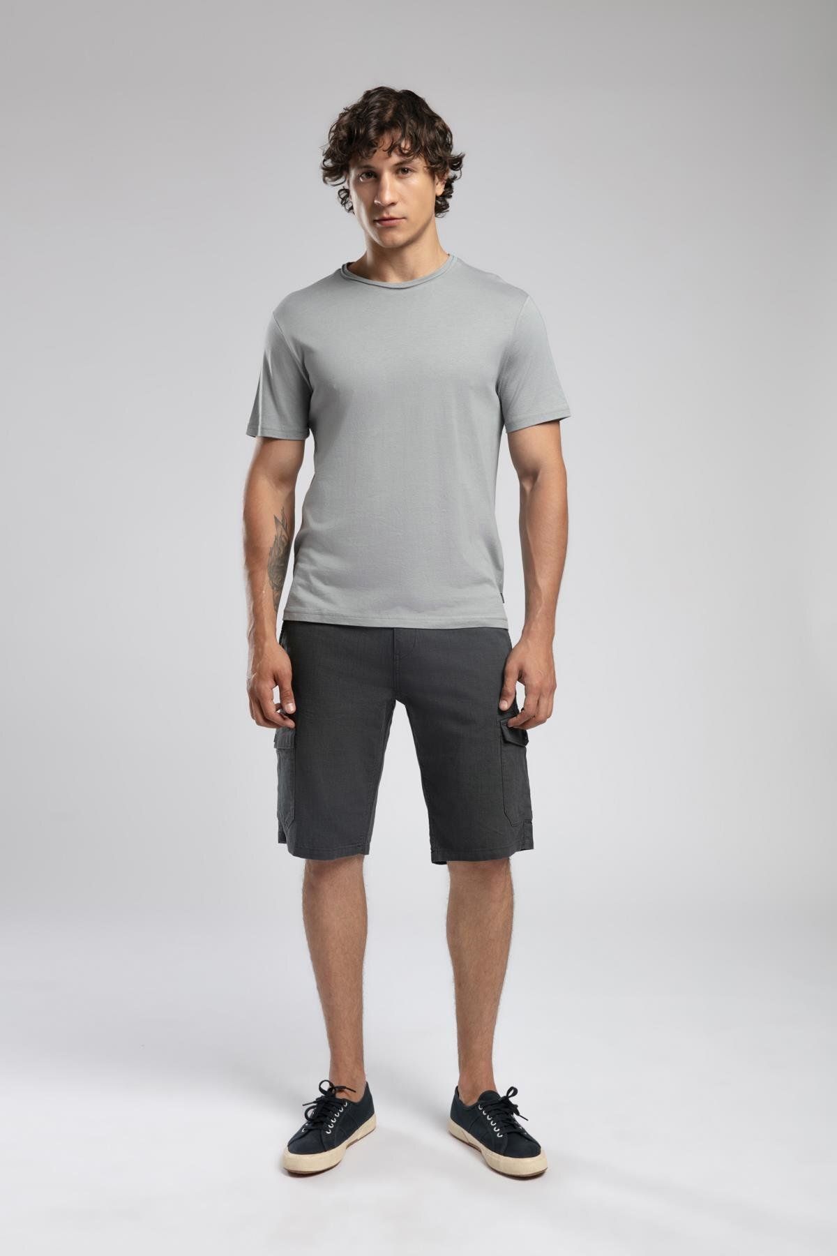 Lee Cooper Man 1 Erkek %100 Pamuk Dokuma Şort İndigo