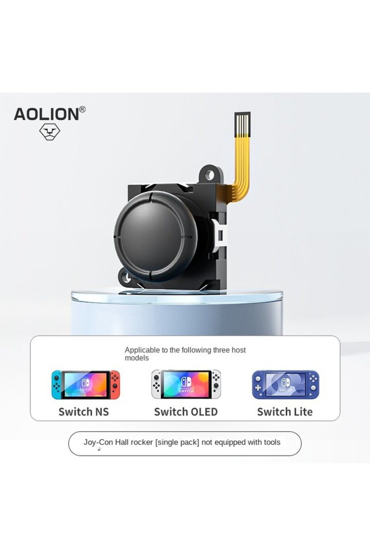 Choice-Black one Aolion Hall Joystick for Switch Joycon- Original Joystick For NS OLED Gaming Console Lite 1