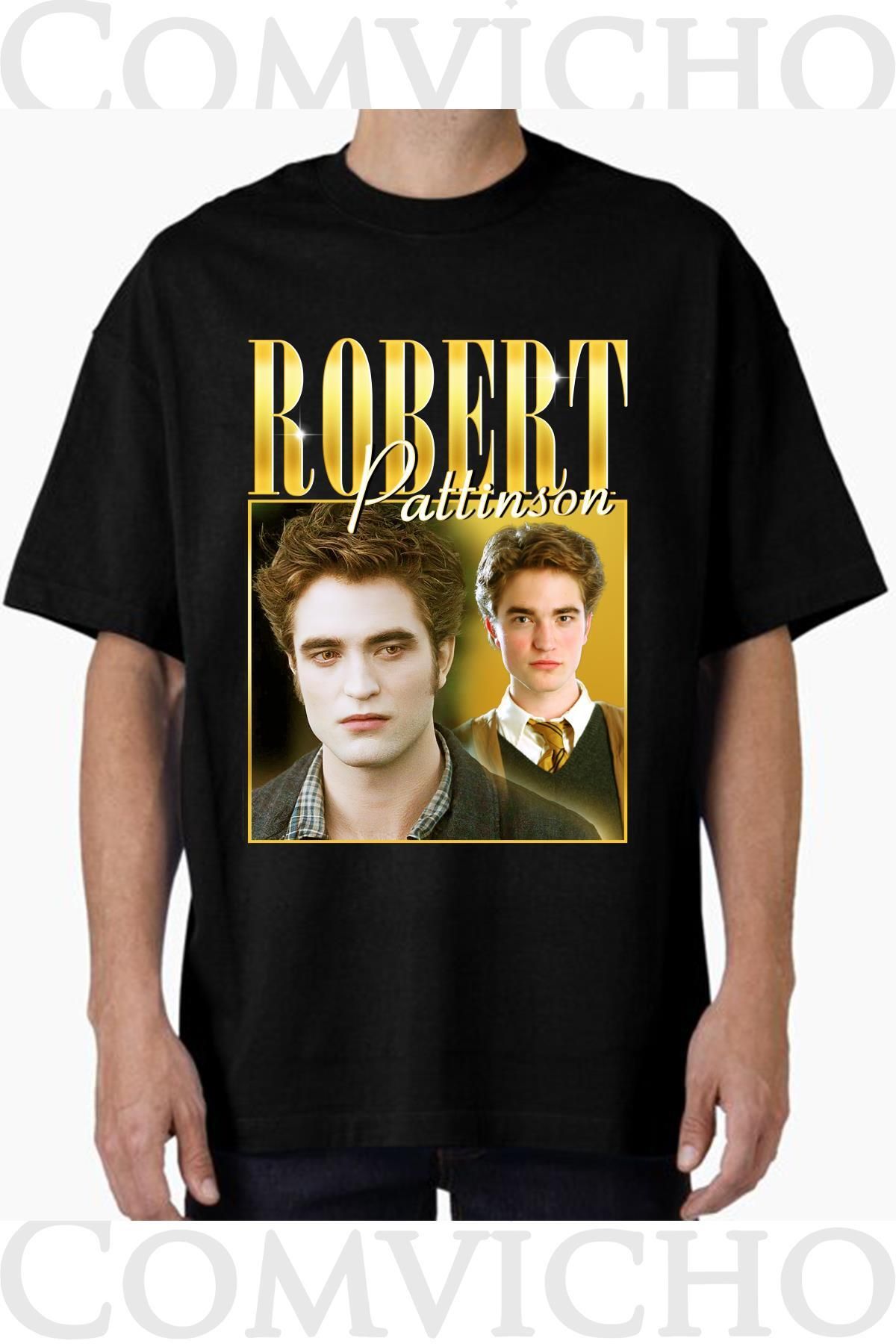 COMVİCHO Unisex robert v1 Tasarım Baskılı Oversize Tişört