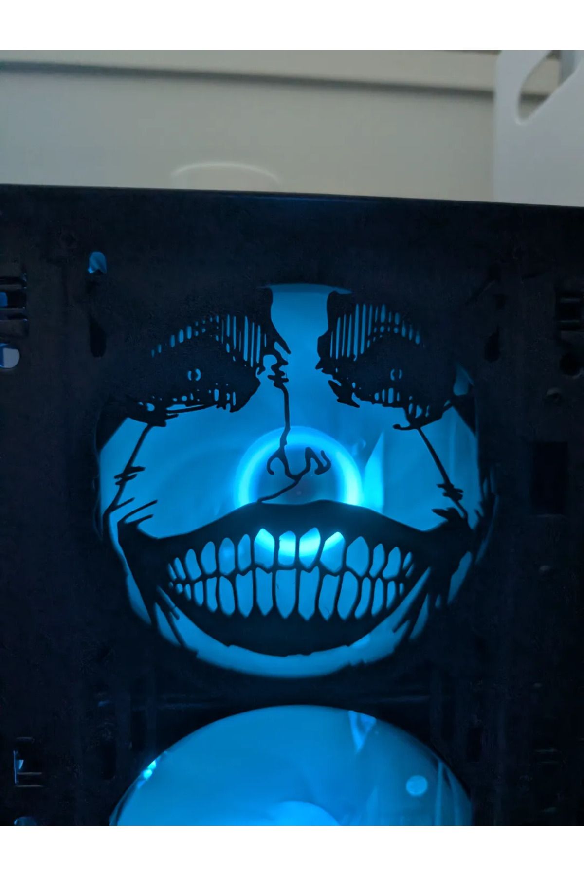 EmAy3d Solo Leveling Statue of God 120mm Oyun Pc Aksesuarı, Masaüstü Bilgisayar Fan Kapağı