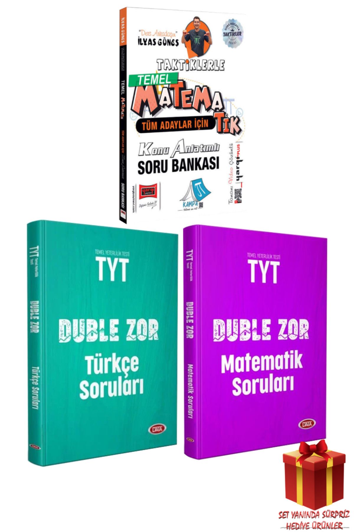 Yargı Yayınları İlyas Güneş Taktiklerle Matematik Konu Anlatımlı Soru Bankası+ TYT Türkçe Matematik Duble Zor Soru