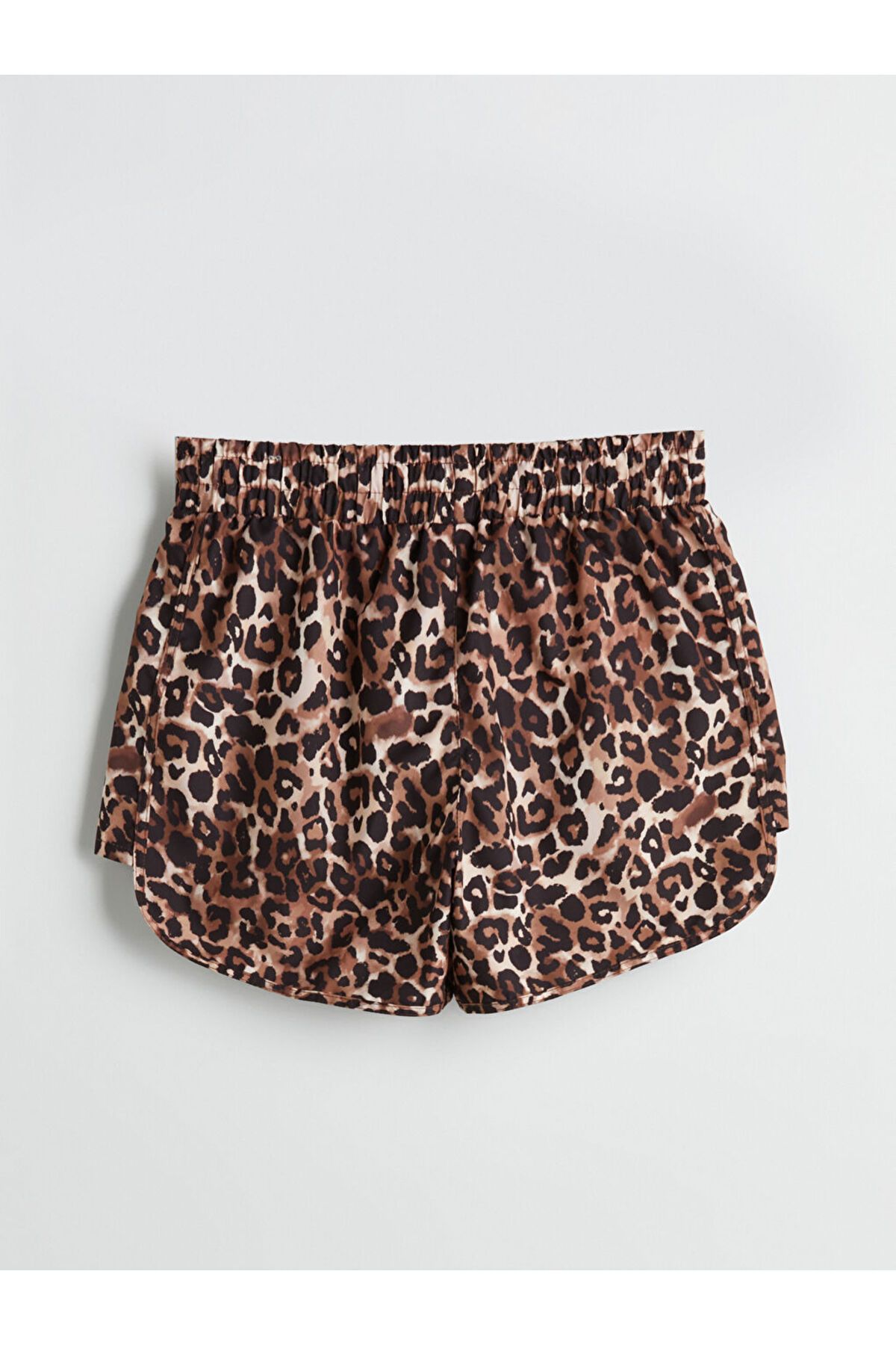 LC Waikiki Yeni Sezon Beli Lastikli Leopar Desenli Kadin Deniz Sortu - S59450Z8