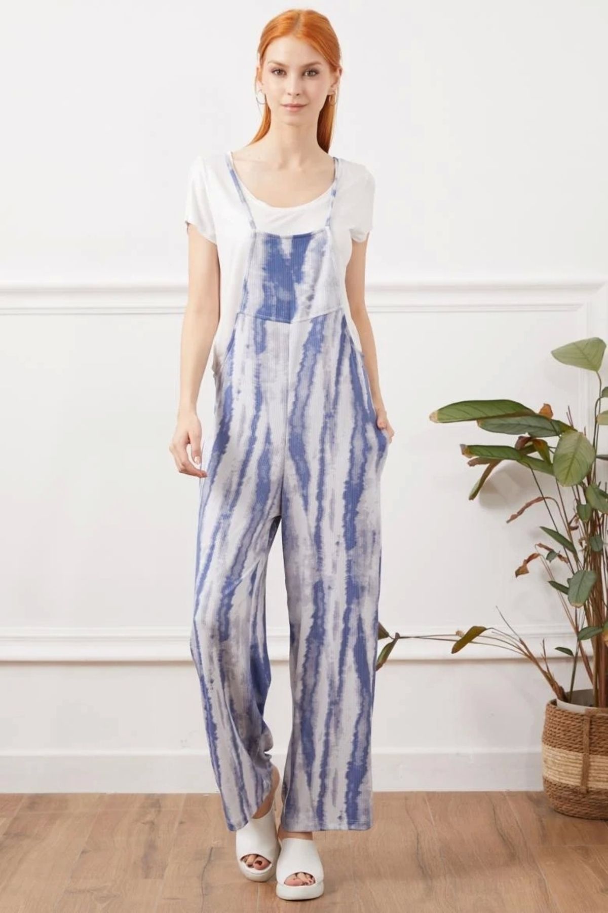 BellevieStore Askılı ipli tulum