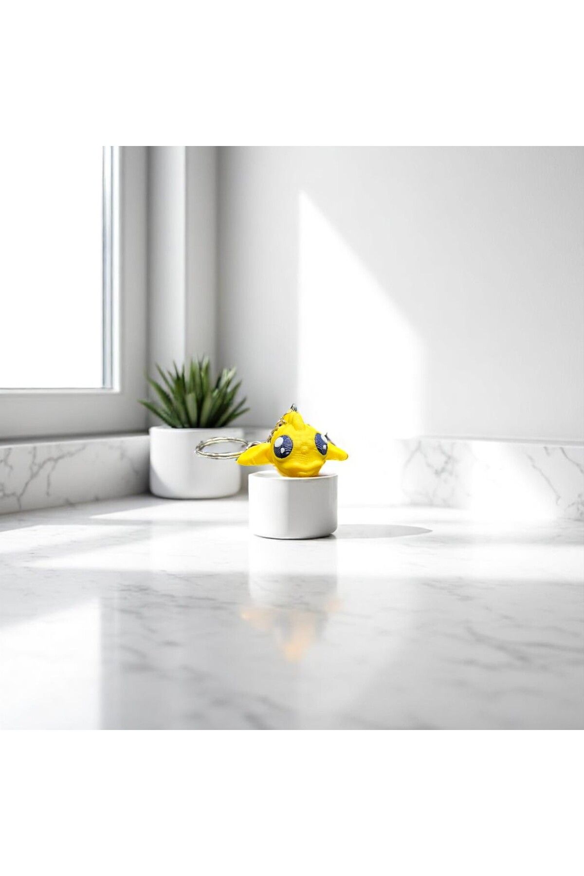 krh 3d print Sevimli Sarı Balık Anahtarlık