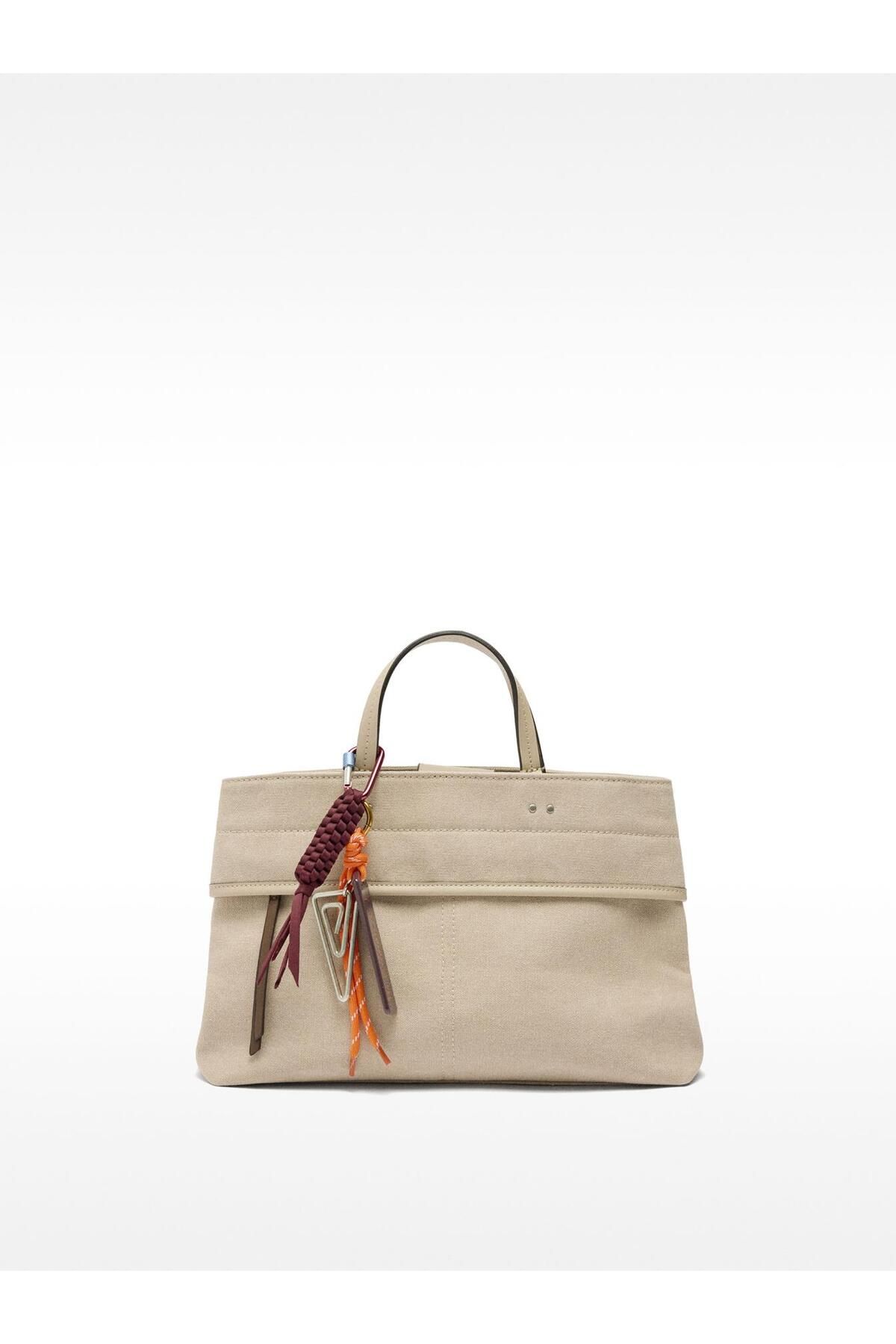 PARFOIS Charm'lı Kanvas Tote Çanta