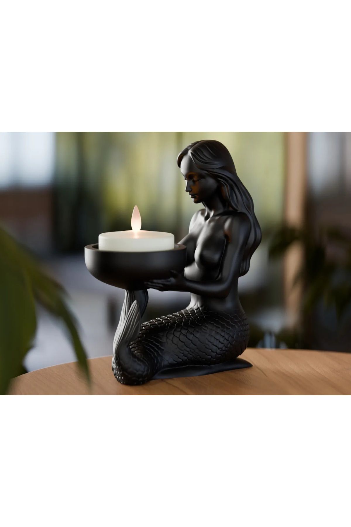 Talha Minimalist DenizKızı Mumluk Tealight
