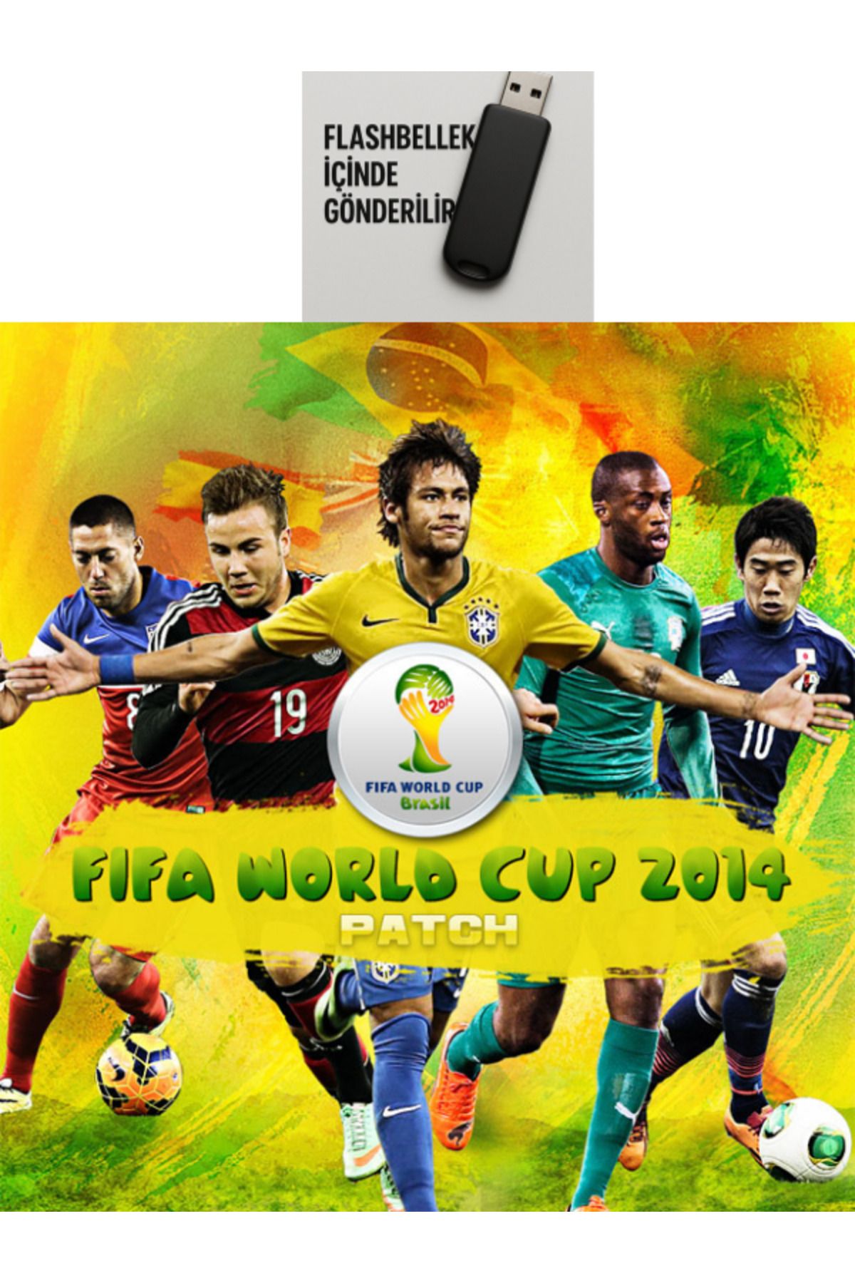 Tigdes 🎮 FIFA 2014 World Cup PC Oyunu | Kuruluma Hazır Flash Bellek | Windows Uyumlu Turnuva Futbolu