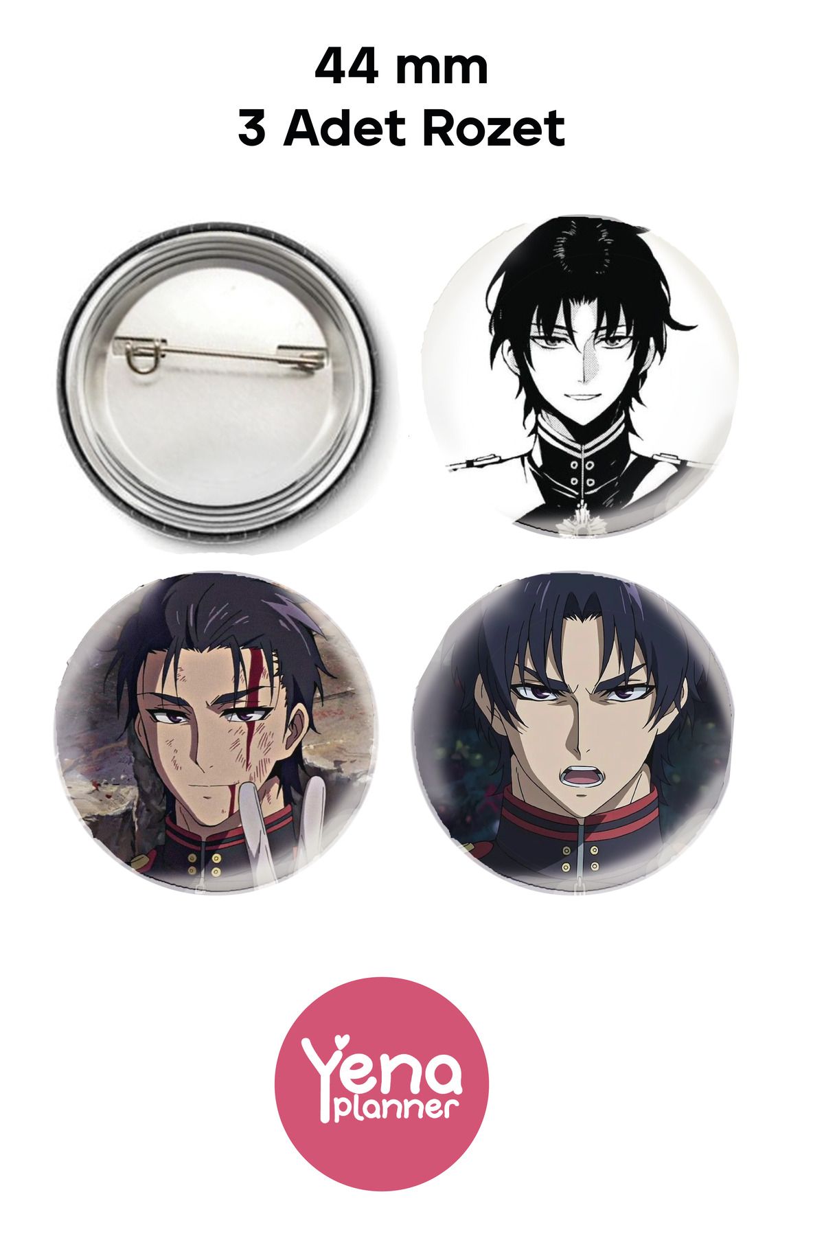 Yenaplanner Seraph of the End Çanta Süsü / Rozet Seti