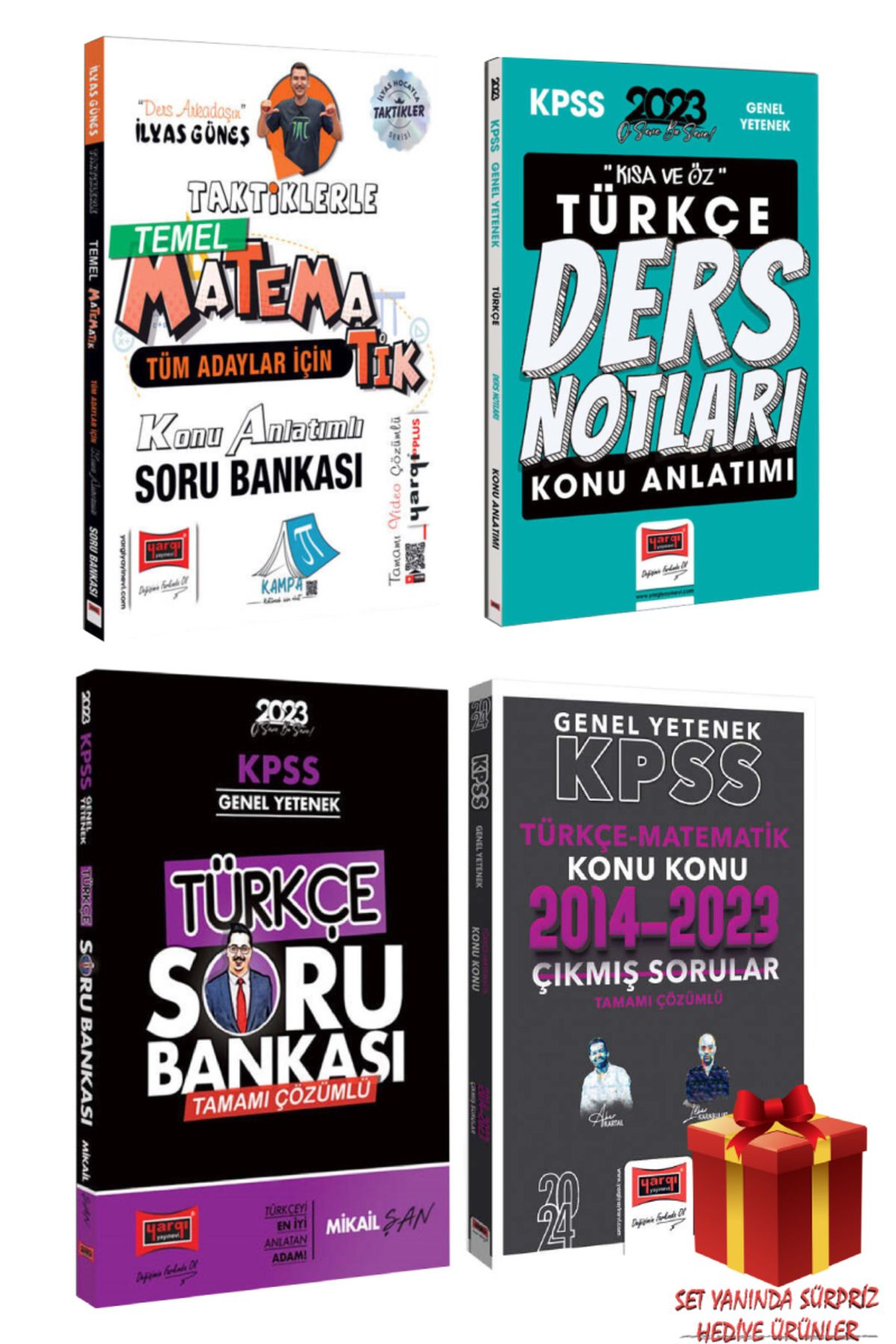 Yargı Yayınları İlyas Güneş Taktiklerle Matematik Konu Anlatımlı Soru Bankası+ KPSS Türkçe Matematik Çıkmış Sorular