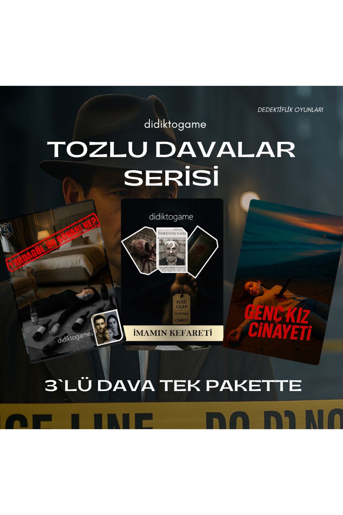 DİDİKTO Didikto Dedektiflik Oyunu Davası 3lü Dava Parti Kutu Dedektif Oyunları Sevgili Aktivite