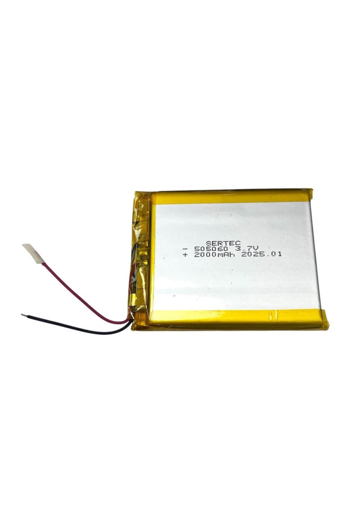 Sertec 505060 3.7V 2000mAh Li-Polymer Pil