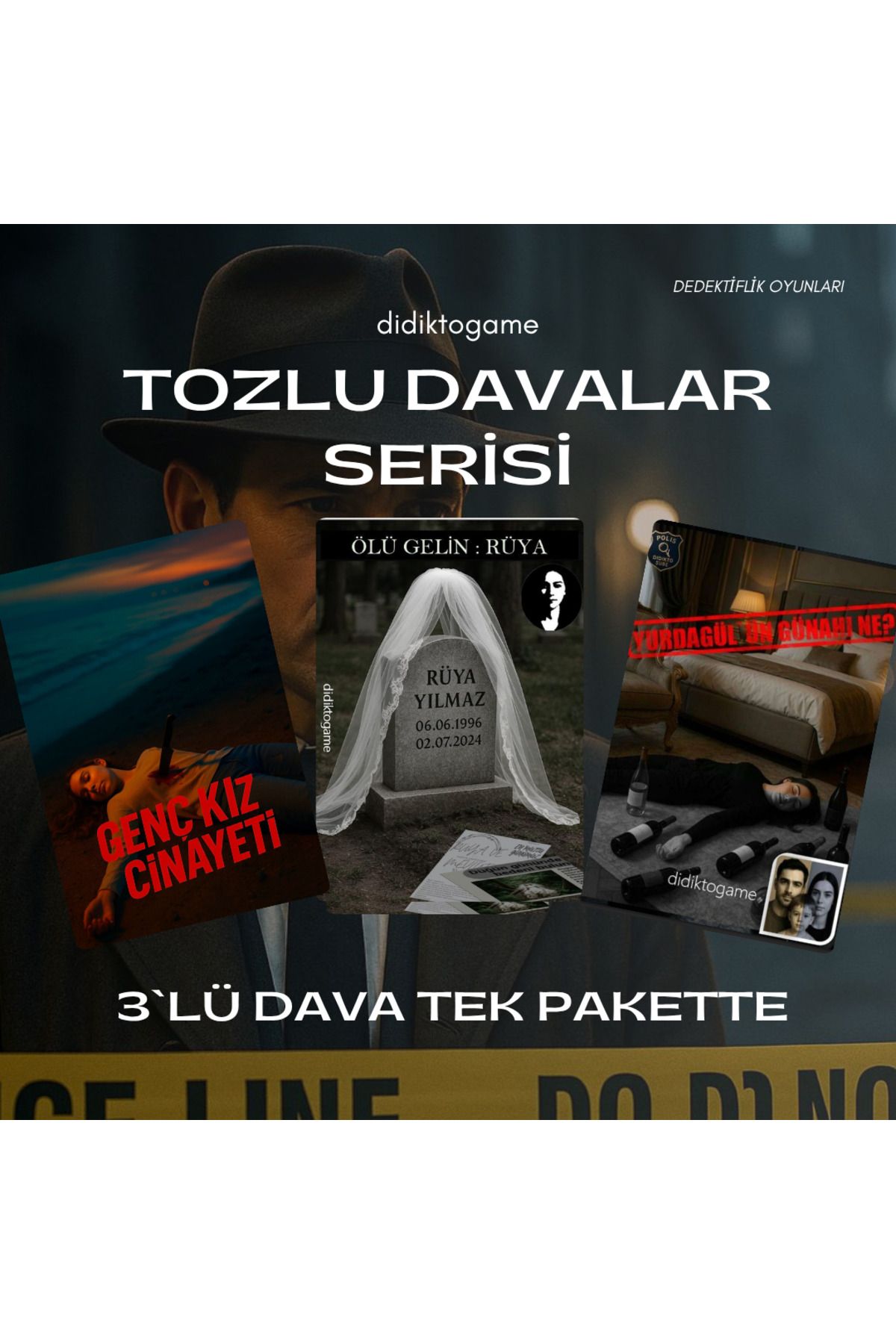 DİDİKTO Didikto Dedektiflik Oyunu Davası 3lü Dava Parti Kutu Dedektif Oyunları Sevgili Aktivite