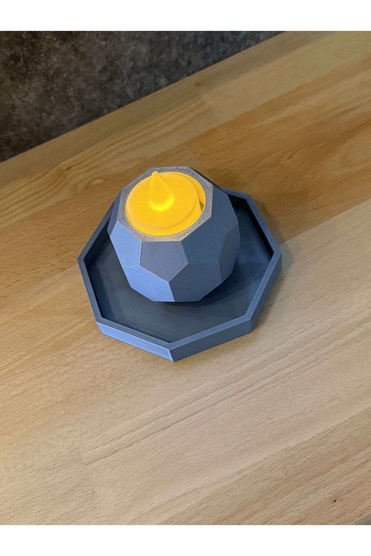 CraftLabBK Tabaklı Tealight Mumluk