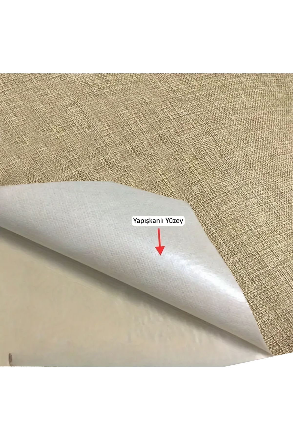 FIXALL ADHESIVE PRODUCTS Keten Kumaş Arkası Yapışkanlı Kaliteli. Döşeme Tamir Kendin Yap için. 45 cm x 100 cm AÇIK KAHVERENGİ