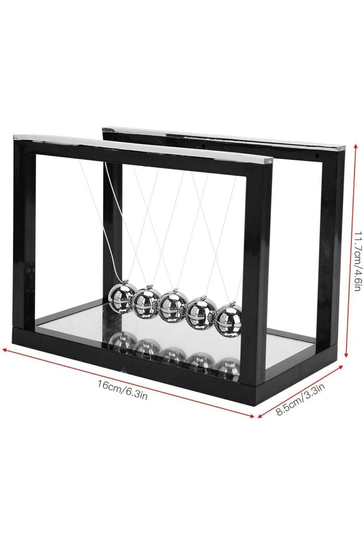 SerenityHaven Newton denge topları aynalı balance topları masa üstü hediyelik denge top