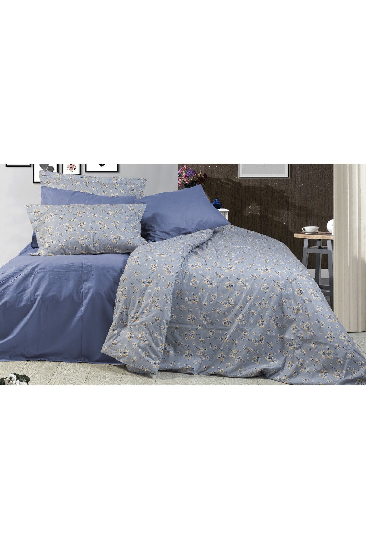 pınarhome collectıon PINAR HOME COLLECTION ÇİFT KİŞİLİK NEVRESİM SETİ 100% PAMUK (200X220 NEVRESİM+2 ADET YASTIK KILIFI)