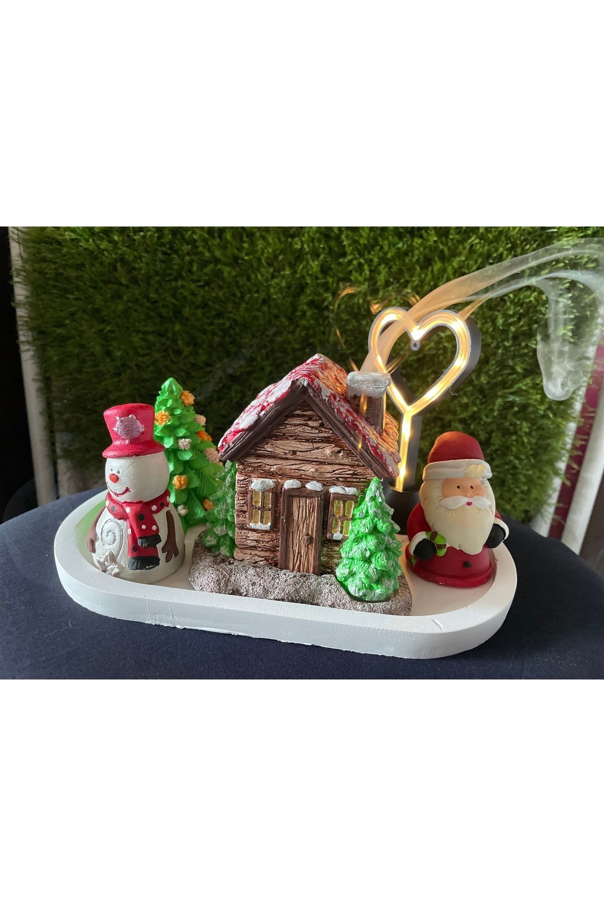 SerenityHaven El Yapımı Yeni Yıl Temalı Tütsülük ve Dekoratif Masa Süsü