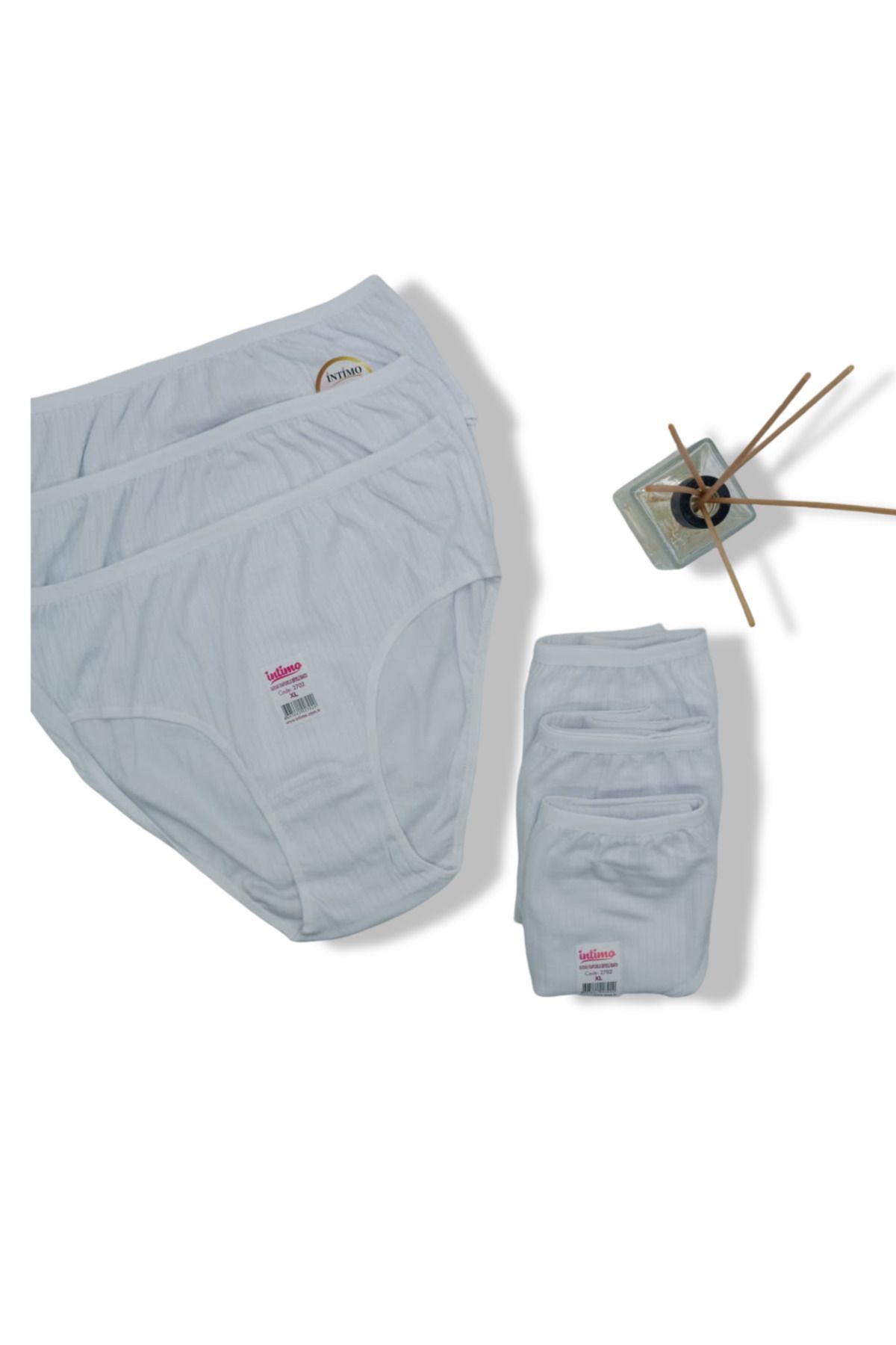 BEYAZTOPTAN %100 COTTON KADIN RAPORLU BİYELİ 6'LI YÜKSEK BEL BATO