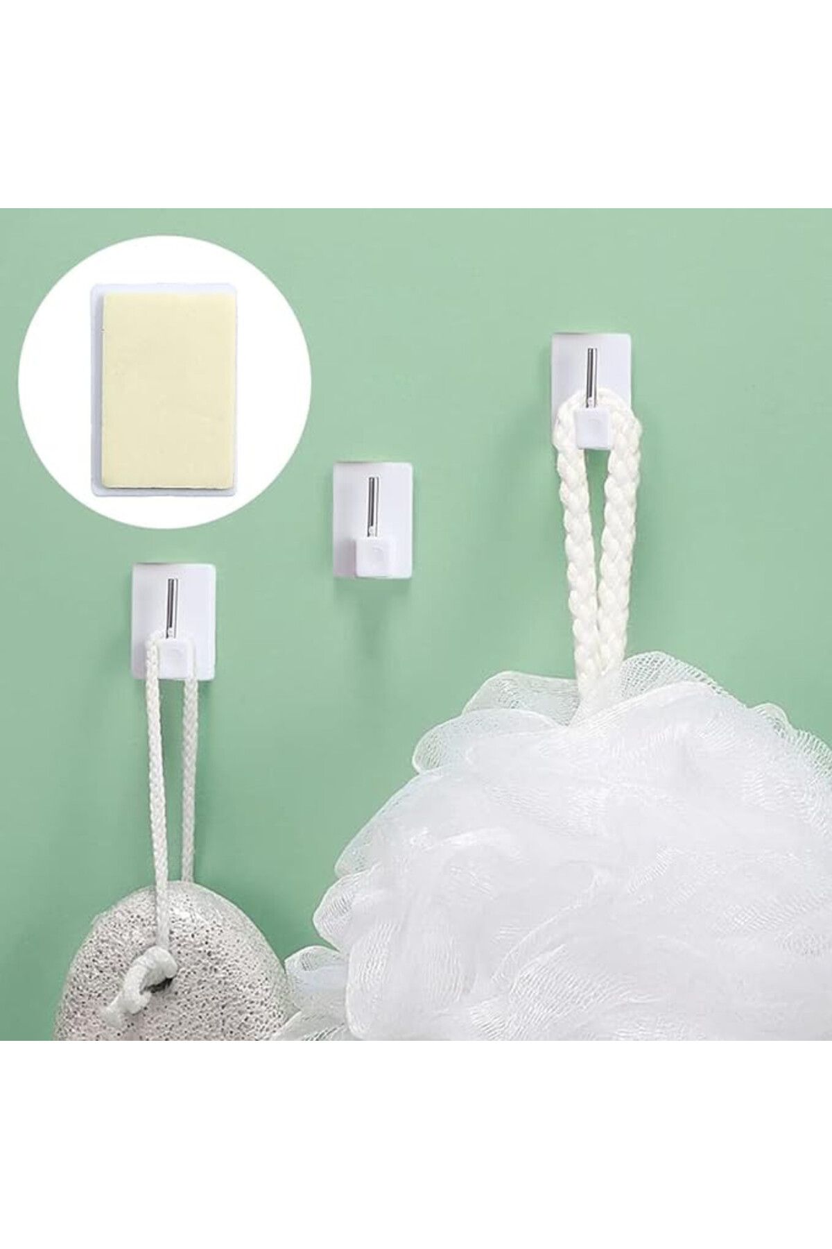 HookStore-Set de 15 cârlige de perete, PVC, alb 3