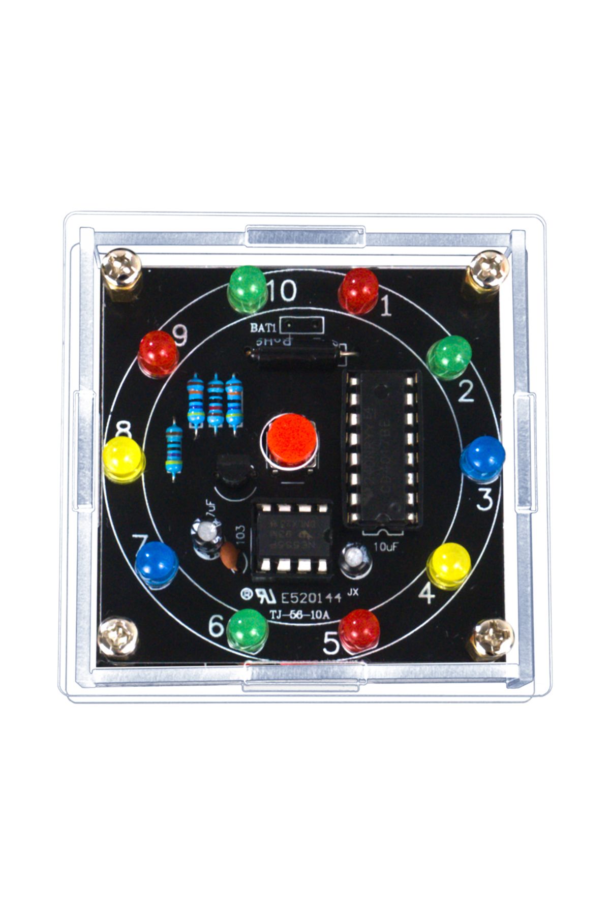 Choice-DIY LED Light Lucky Wheel Electronic Kit NE555 CD4017 3V Electronic Dice Estimation Game DIY Sold... 2