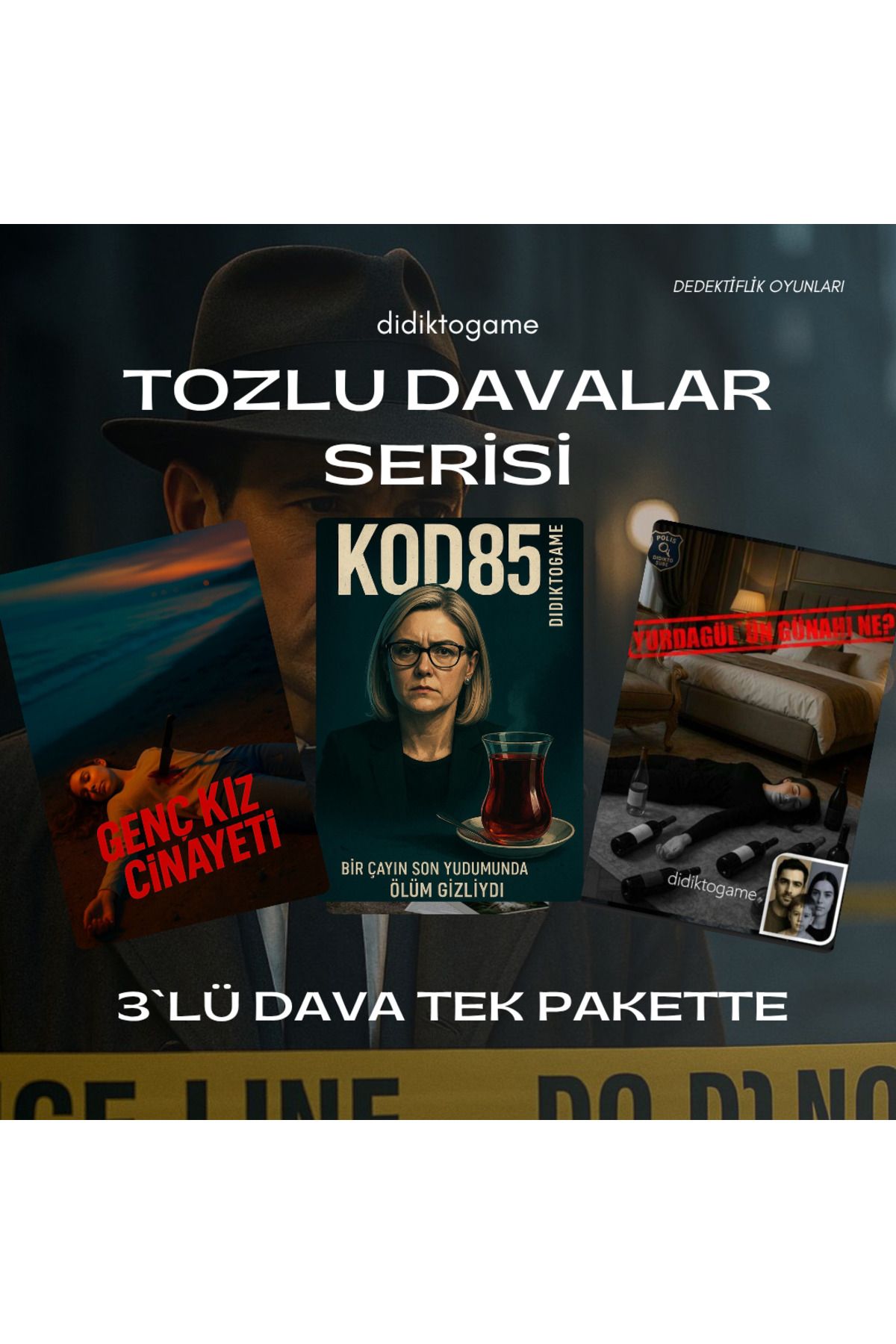 DİDİKTO Didikto Dedektiflik Oyunu Davası 3lü Dava Parti Kutu Dedektif Oyunları Sevgili Aktivite