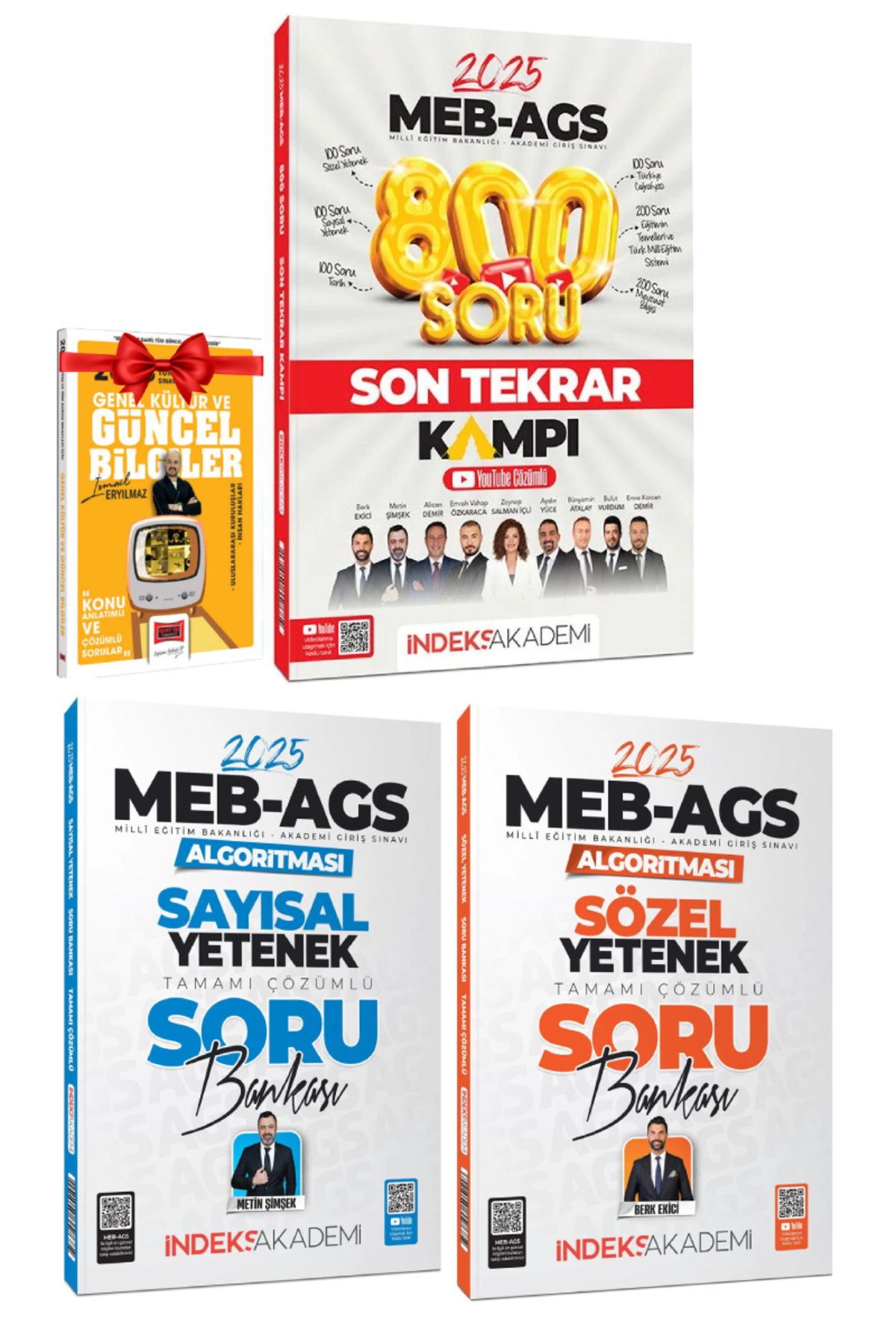 İndeks Akademi 2025 İndeks Akademi MEB AGS Son Tekrar Kampı Tüm Dersler+AGS Sayısal Sözel Soru Bankaları