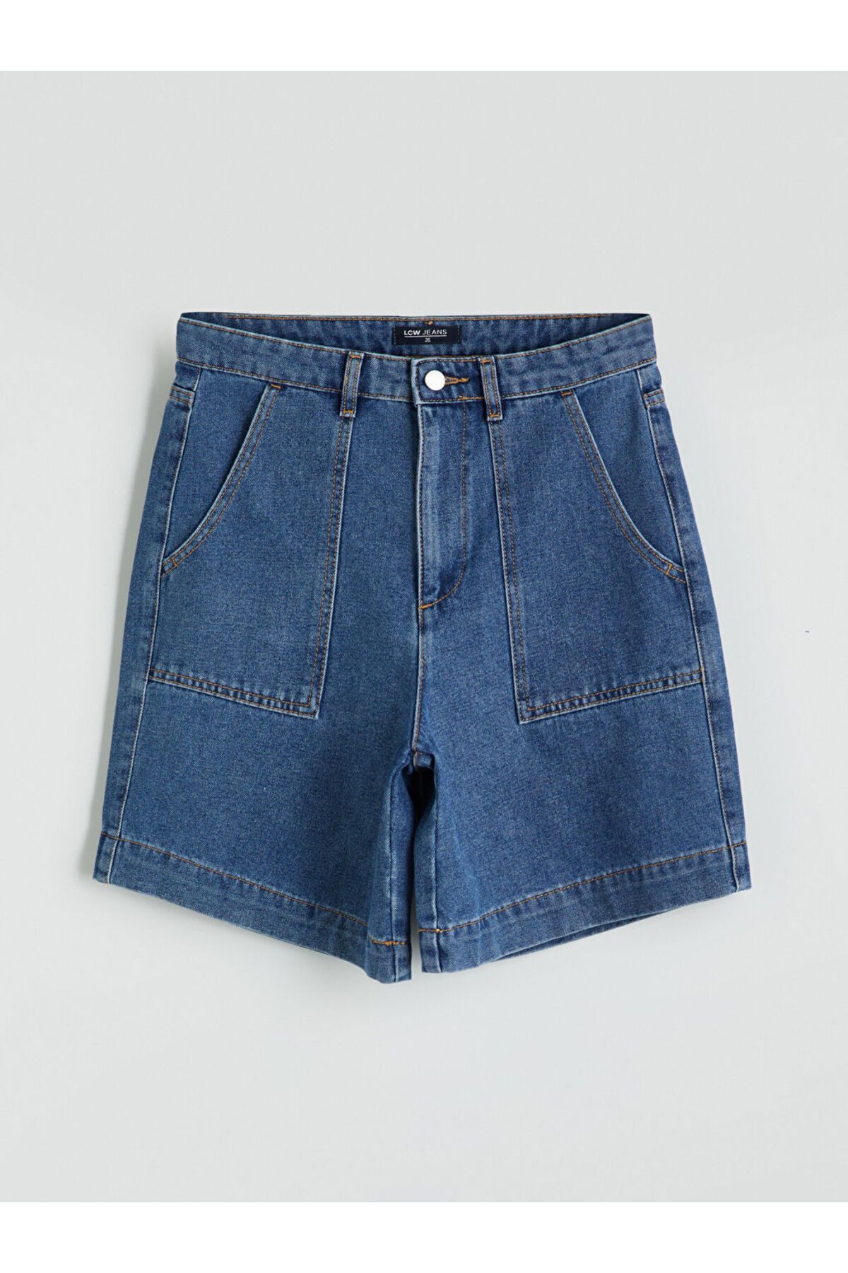 LC Waikiki Yeni Sezon Bermuda Fit Kadin Jean Sort - S5GP88Z8
