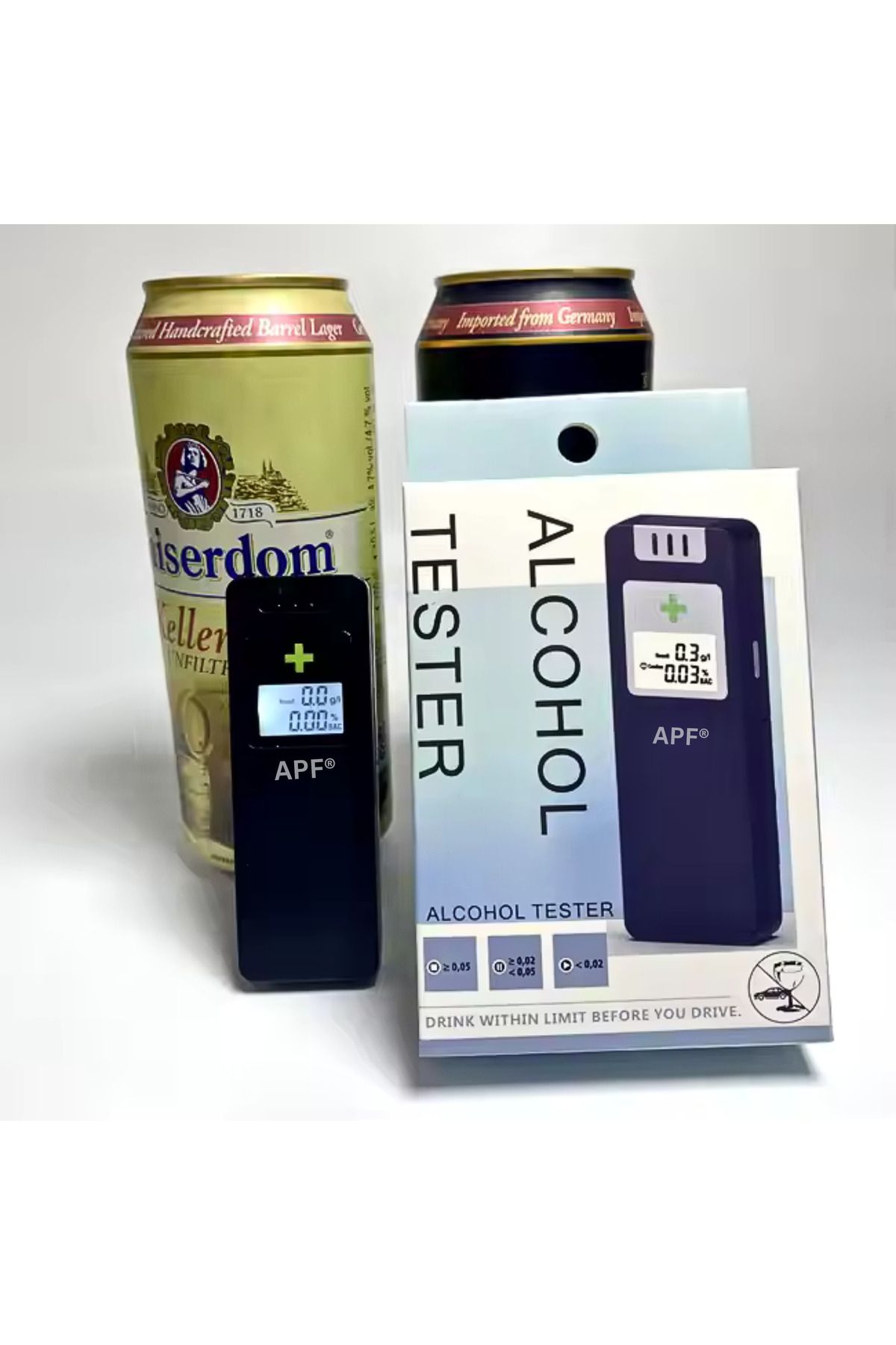GENERAL-Alcooltest Certified NF APF, NFX 20-702 – Digital Tester with LCD Display, Accuracy 0.01% 6