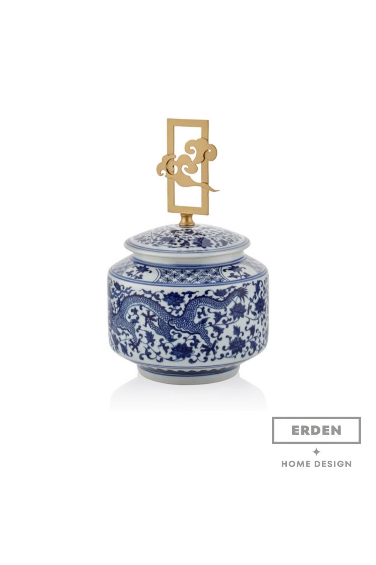 SerenityHaven ASIA BLEU BLANC YAZILI KUP ORTA