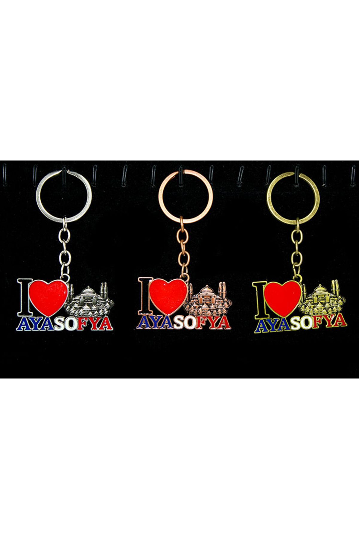 D&M Life Collection Metal Ayasofya Anahtarlık (I Love Ayasofya)