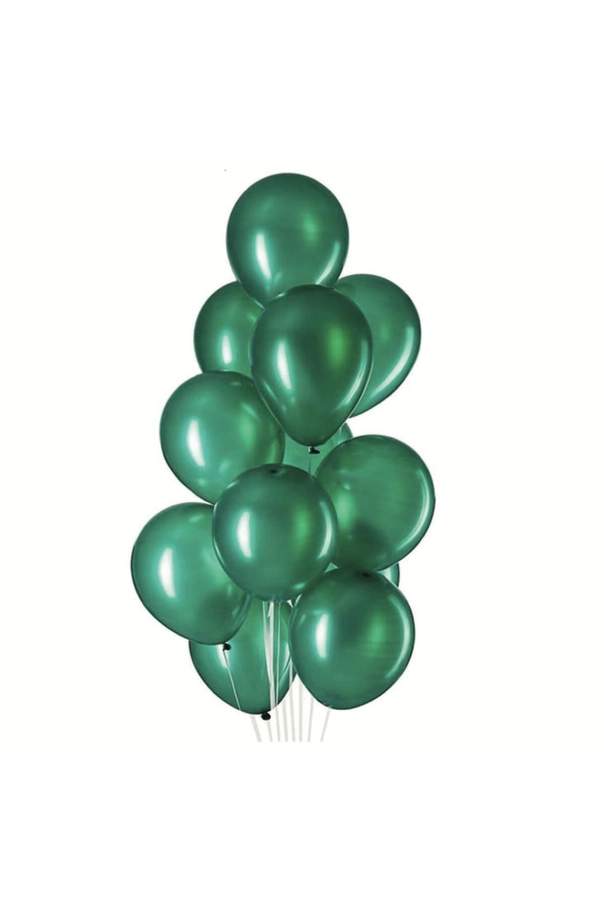 PARTİMİO PARTİ MALZEMELERİ 10'lu Metalik Koyu Yeşil Balon 12'' 30cm