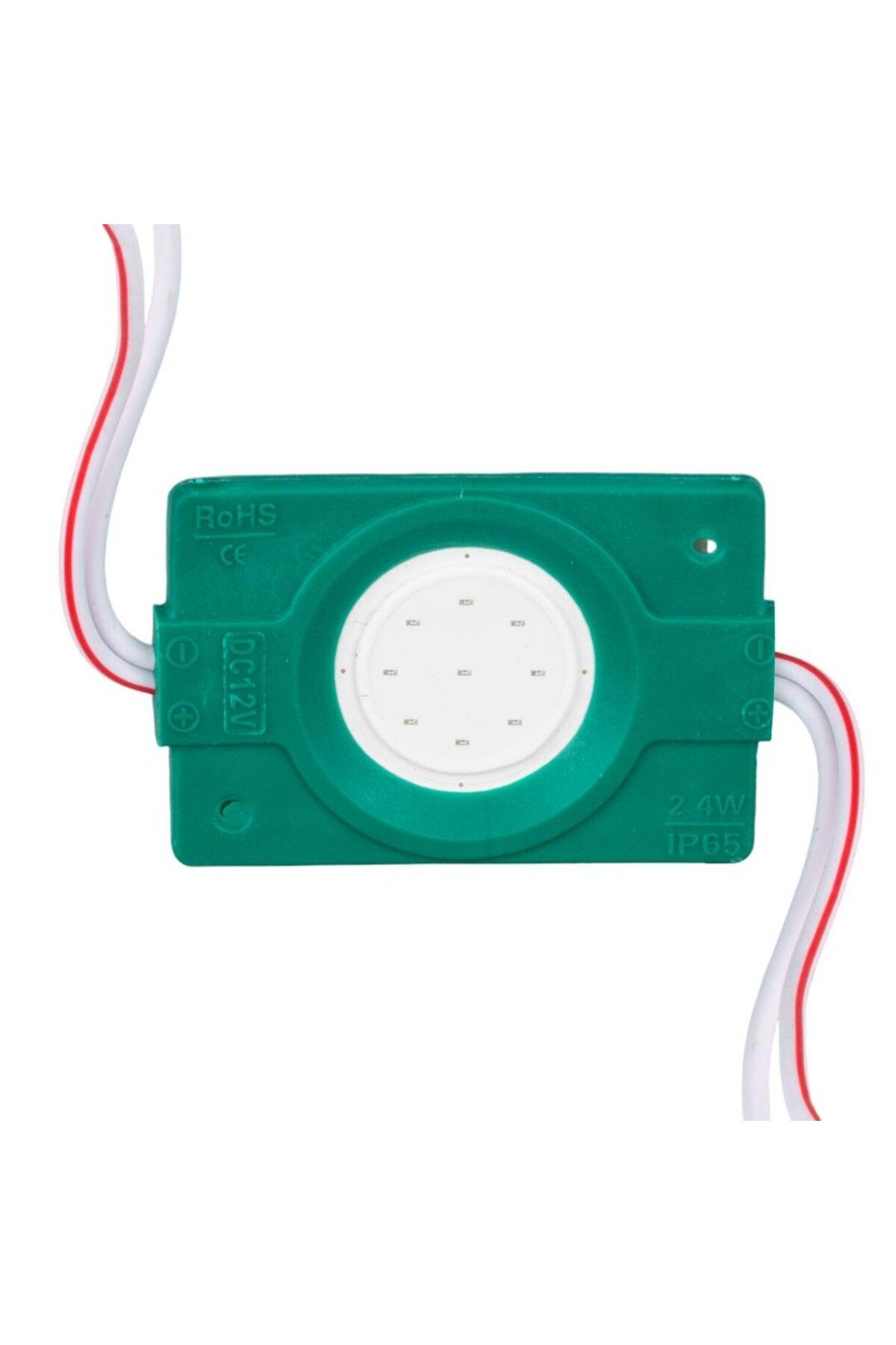 Powermaster 12 Volt 2.4 Watt Yeşil COB LED Modül - 40x22 mm