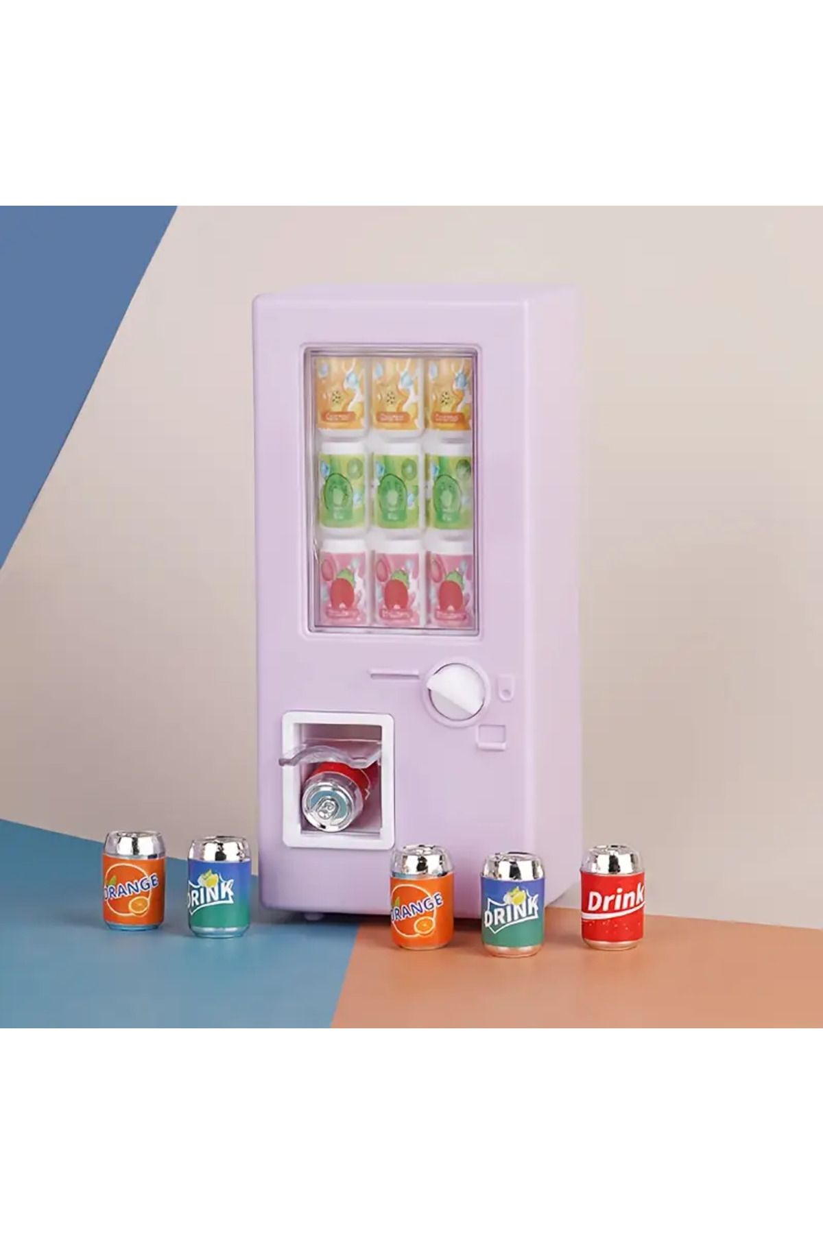 LavinTheMavi Minyatür Oyuncak Mini İçecek Otomati - 7 Parça