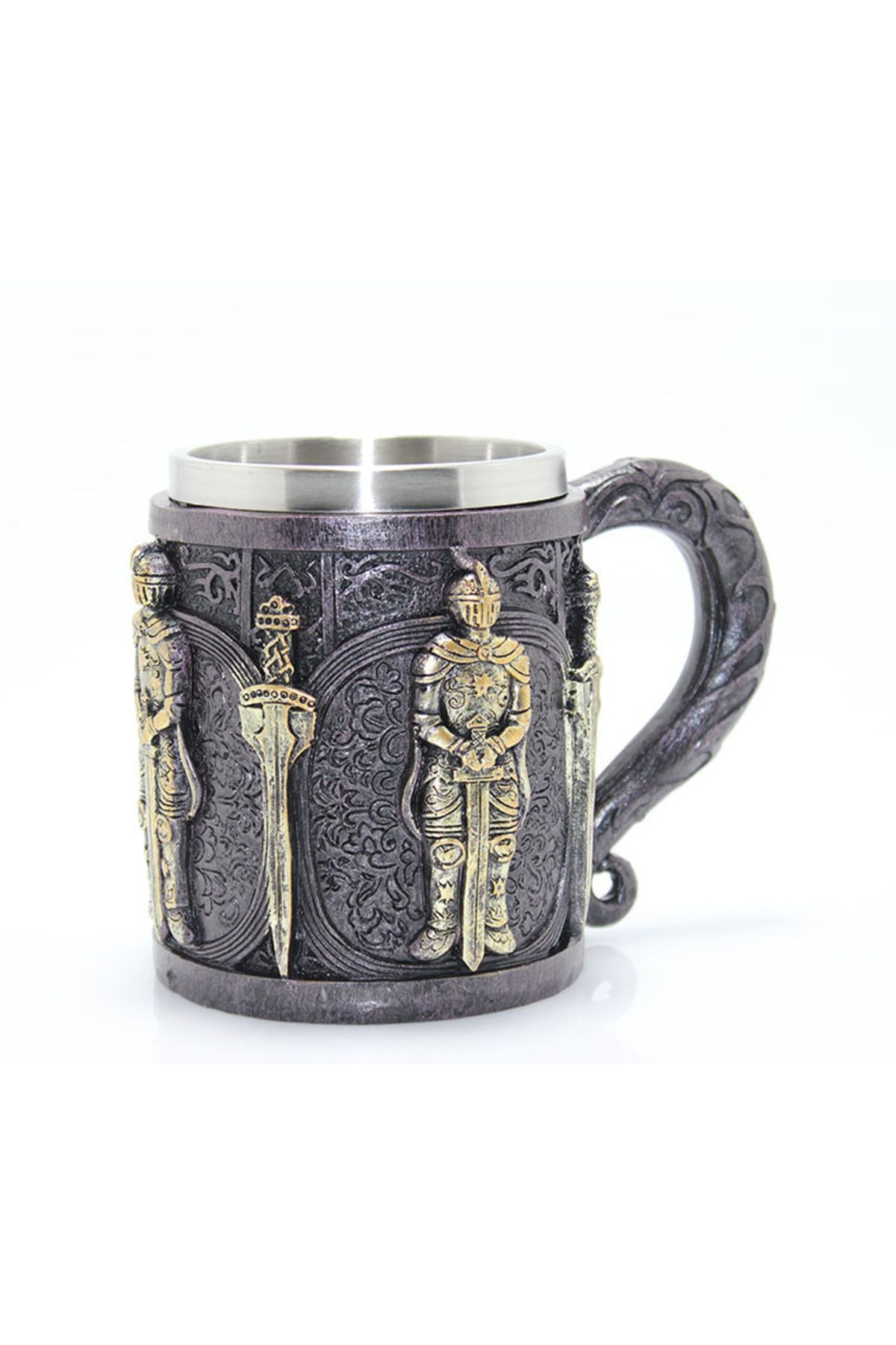D&M Life Collection Paslanmaz Çelik Şövalye Kupa Bardak Model 1