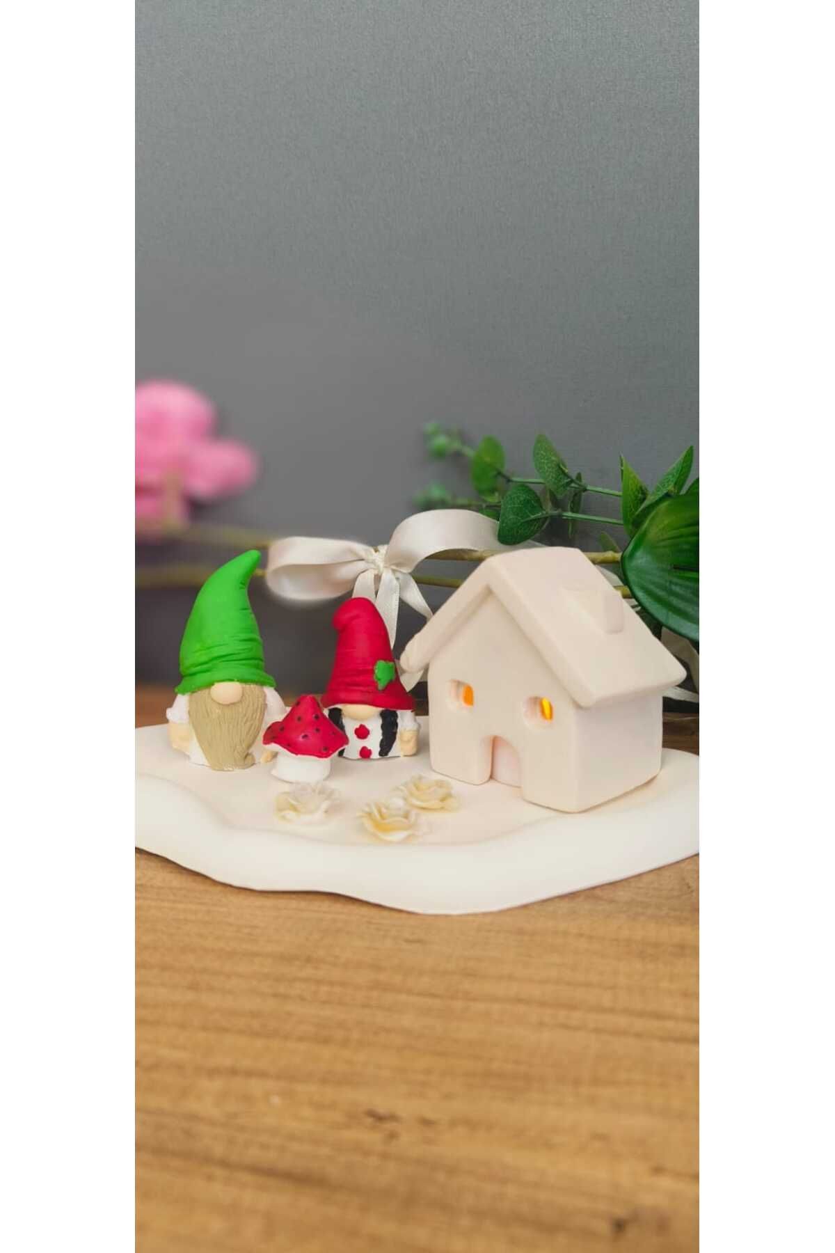 SerenityHaven 2 gnome cüce ev set