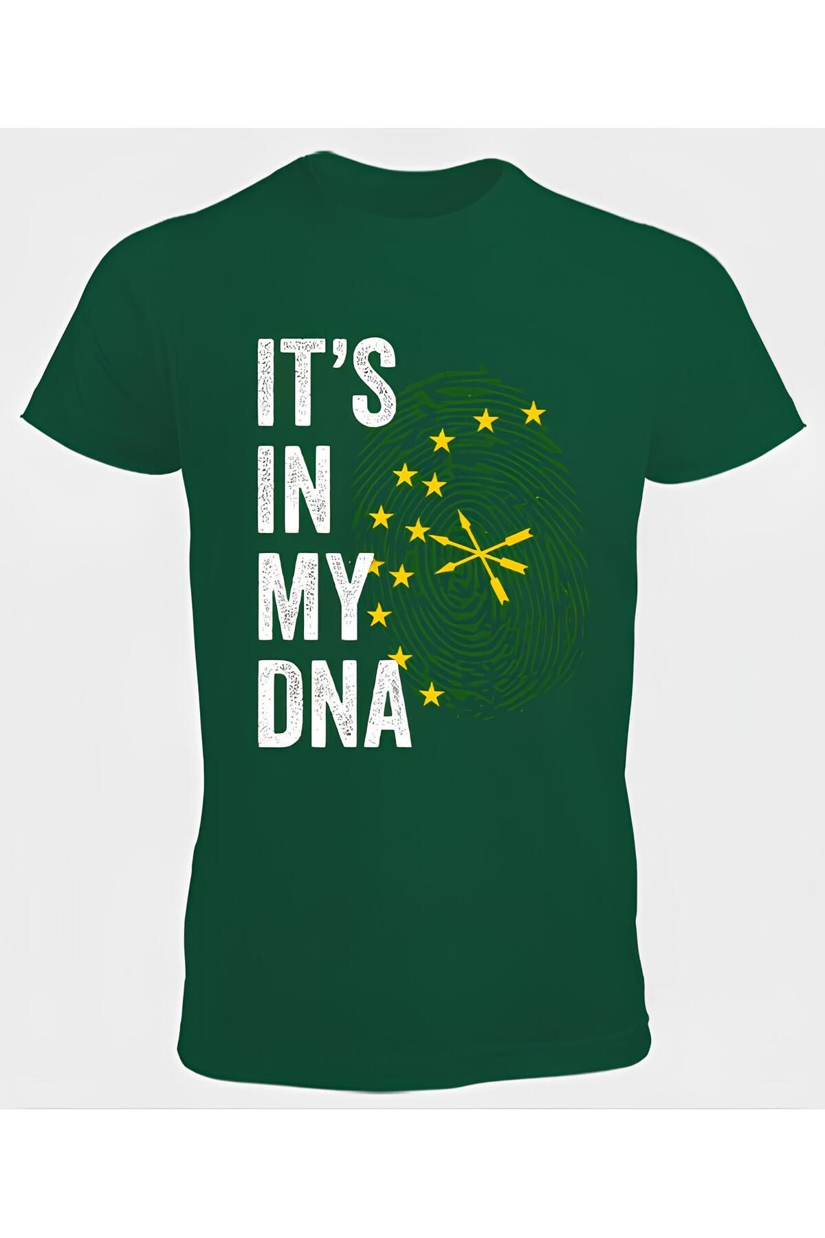 DZİWAWA ITS IN MY DNA Baskılı Erkek T shirt