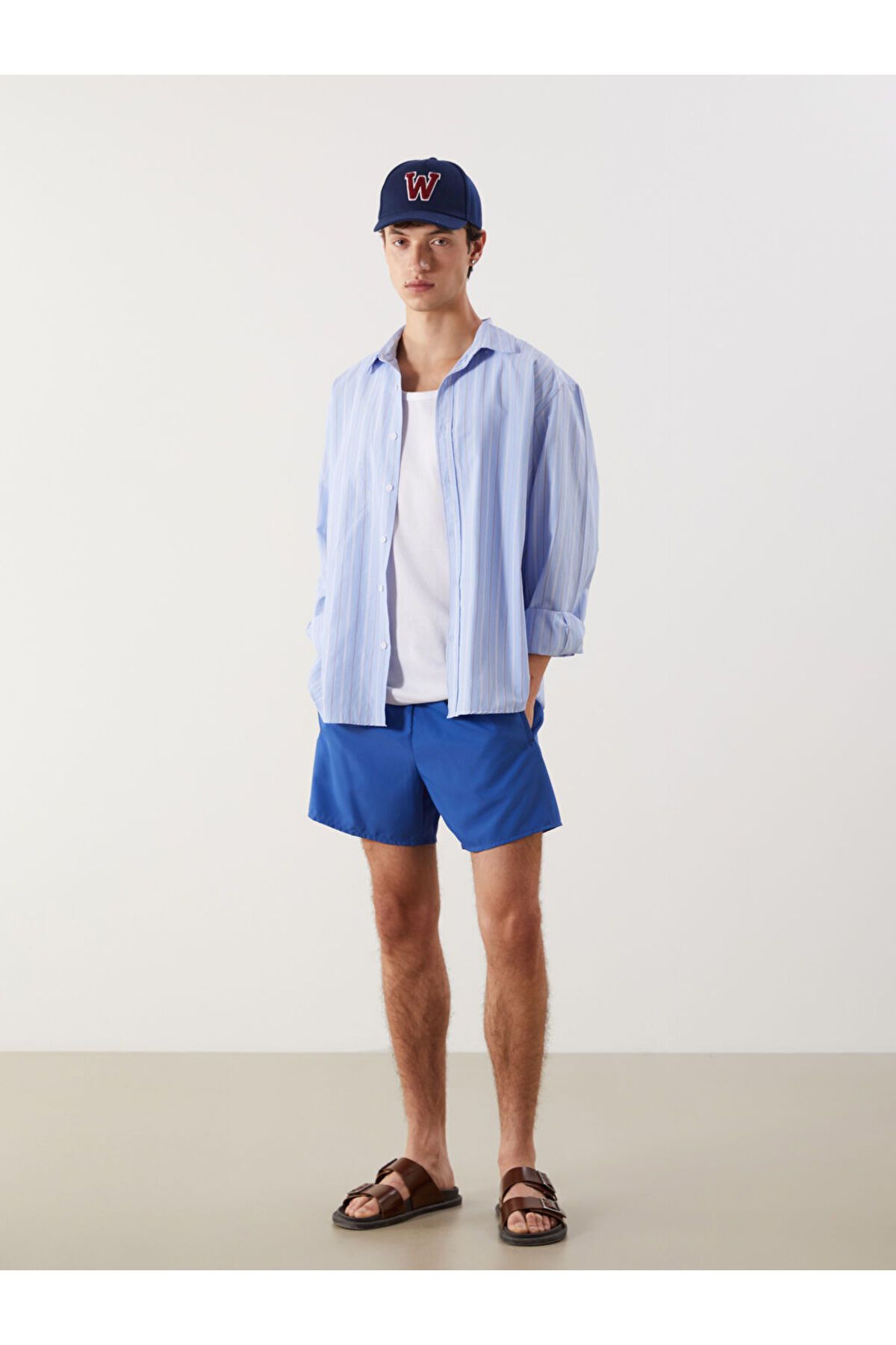 LC Waikiki Yeni Sezon Kisa Boy Basic Erkek Deniz Sortu - S5GY15Z8
