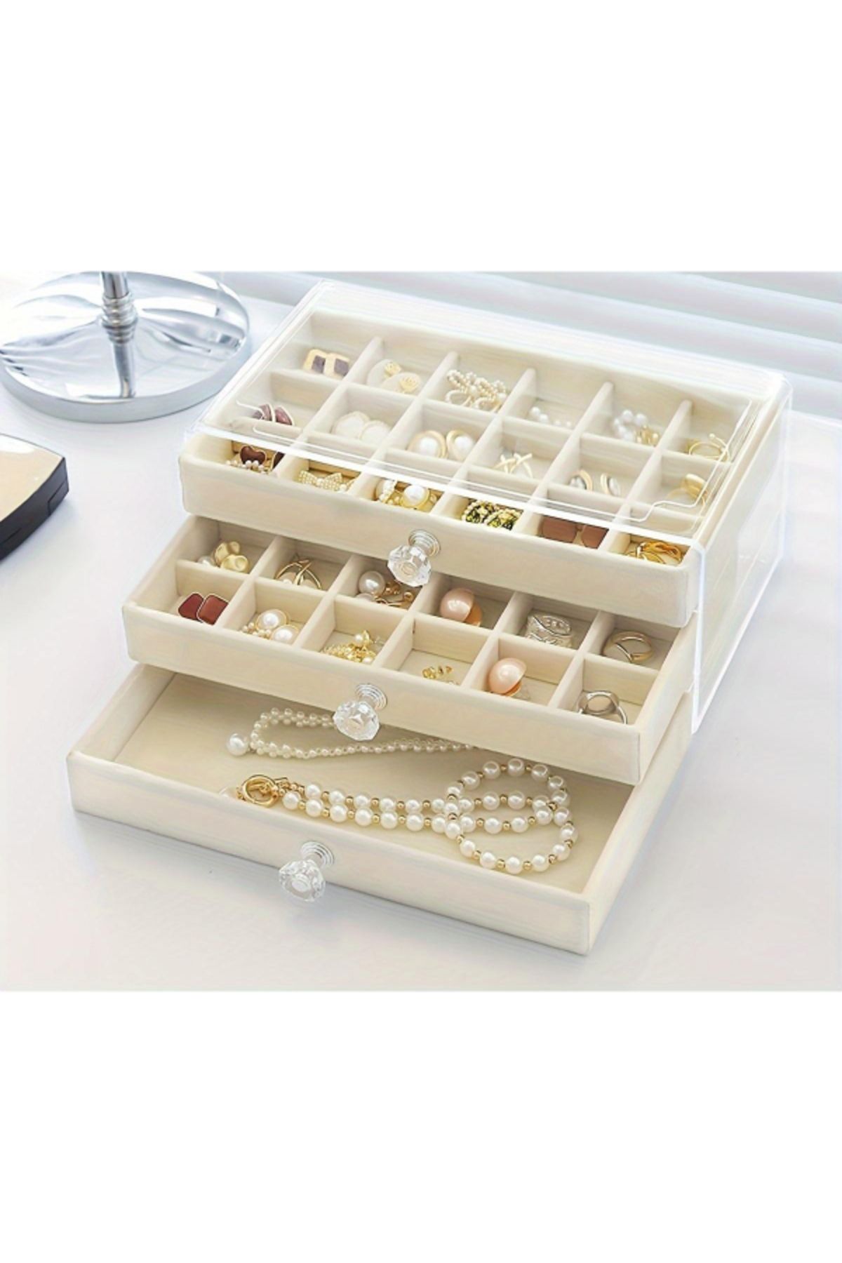D&M Life Collection Üç Katlı Takı Organizeri