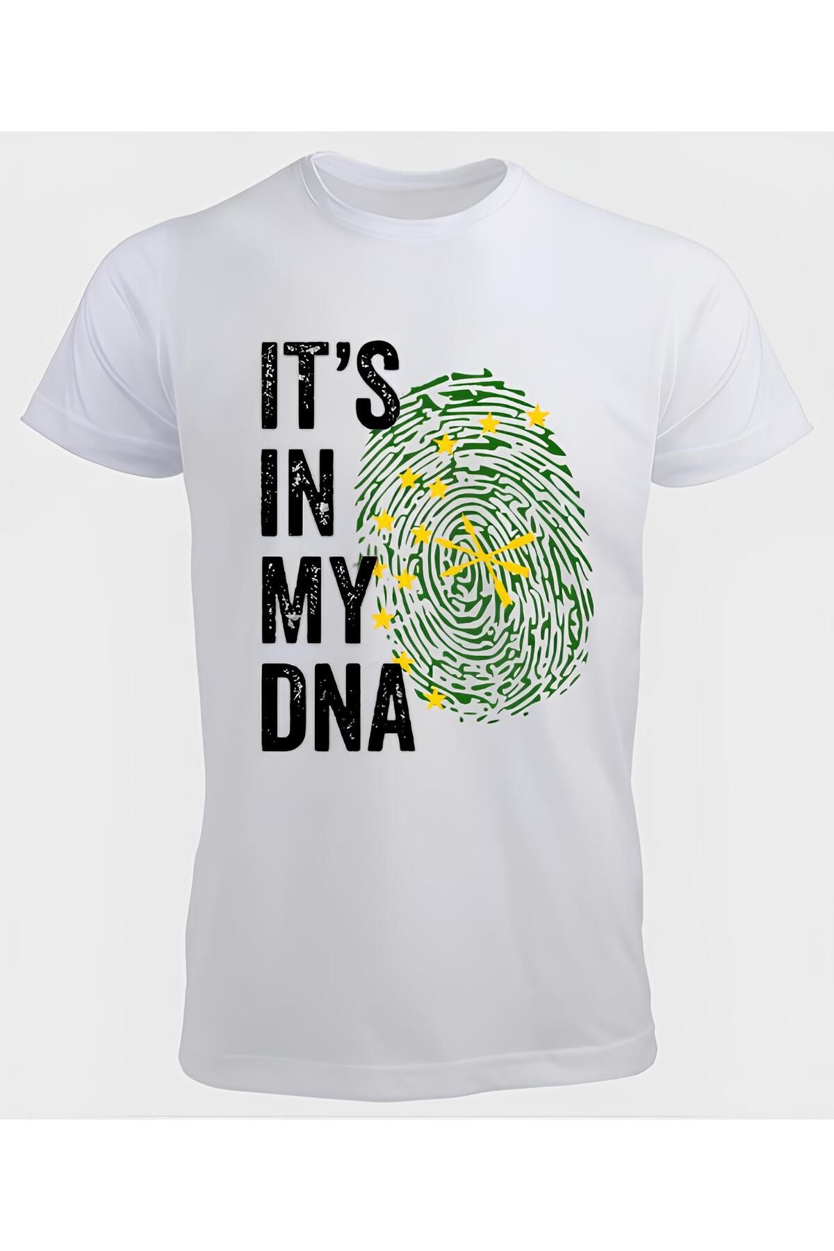 DZİWAWA ITS IN MY DNA Baskılı Erkek T shirt