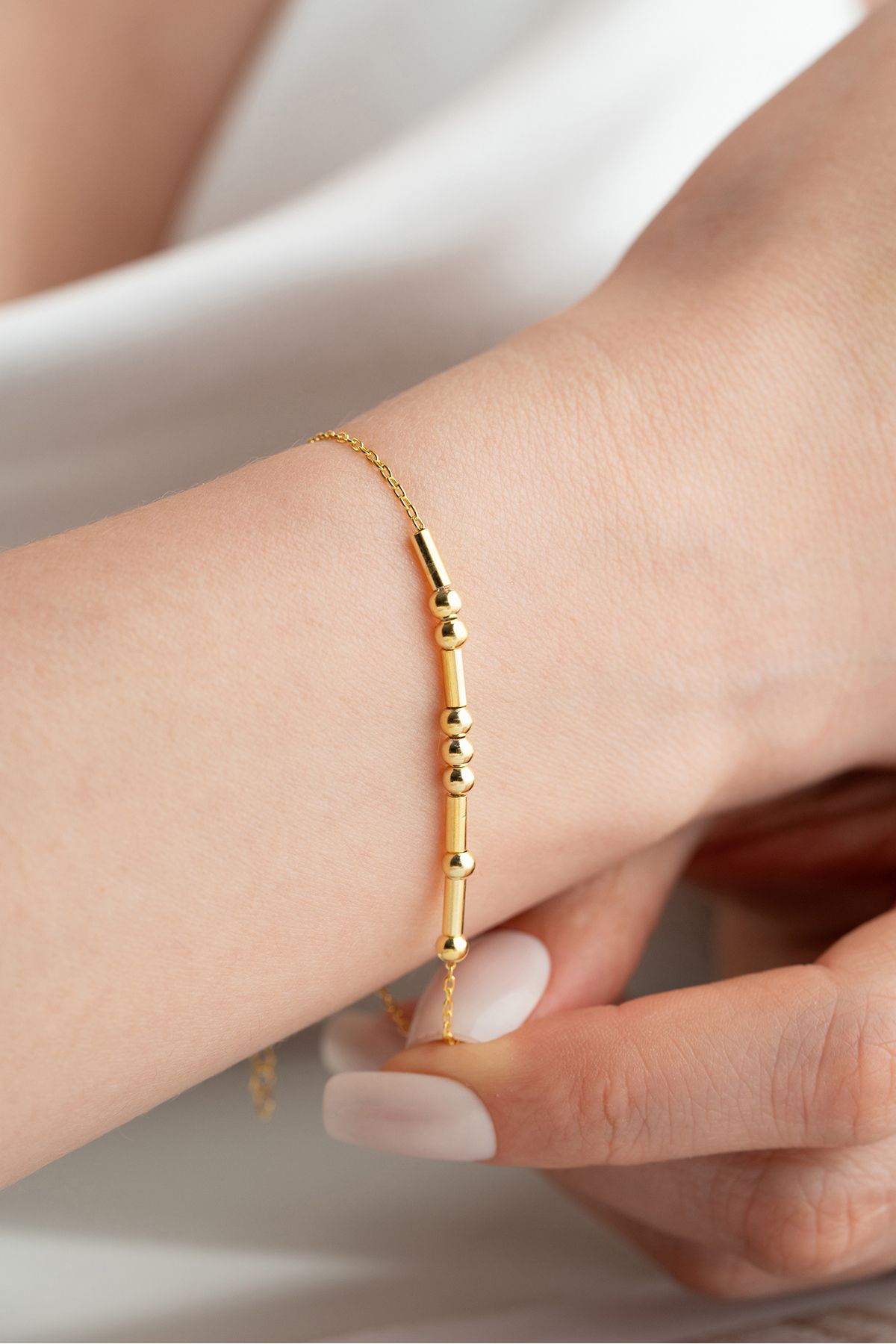 Silvano Jewelry 925 Ayar Gümüş Gold Trend Bileklik