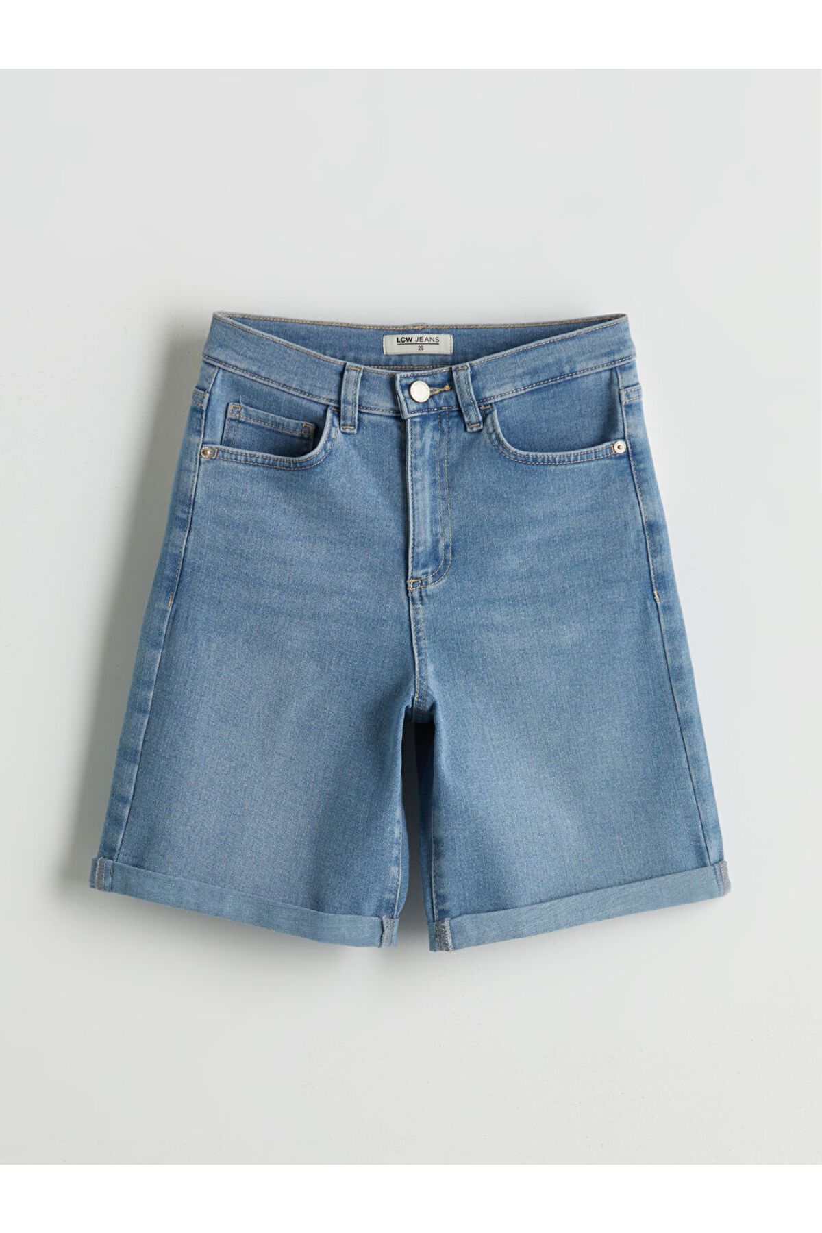 LC Waikiki Yeni Sezon Bermuda Fit Kadin Jean Sort - S5JF46Z8