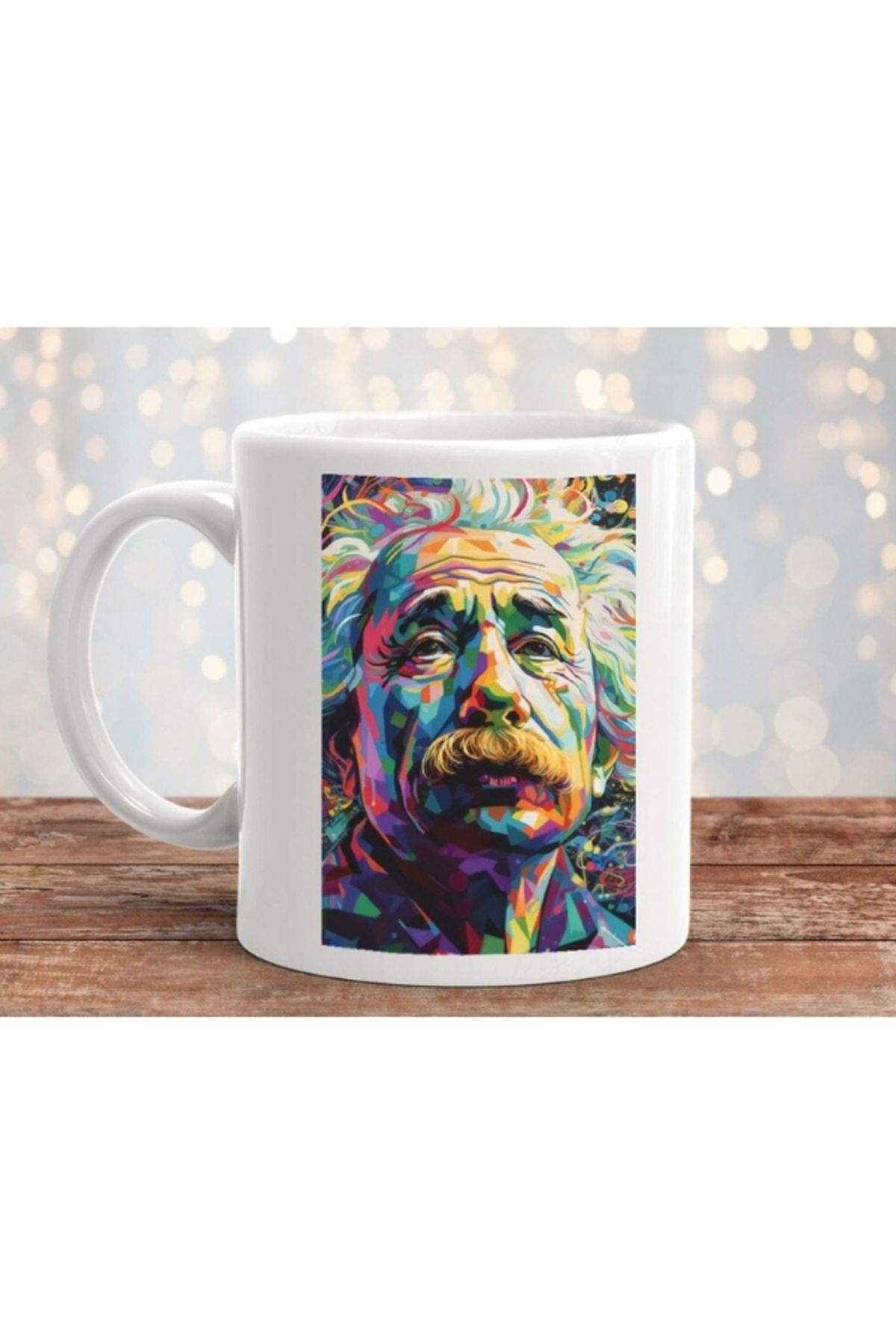 sielta Albert Einstein Tasarım Baskılı Porselen Kupa Bardak