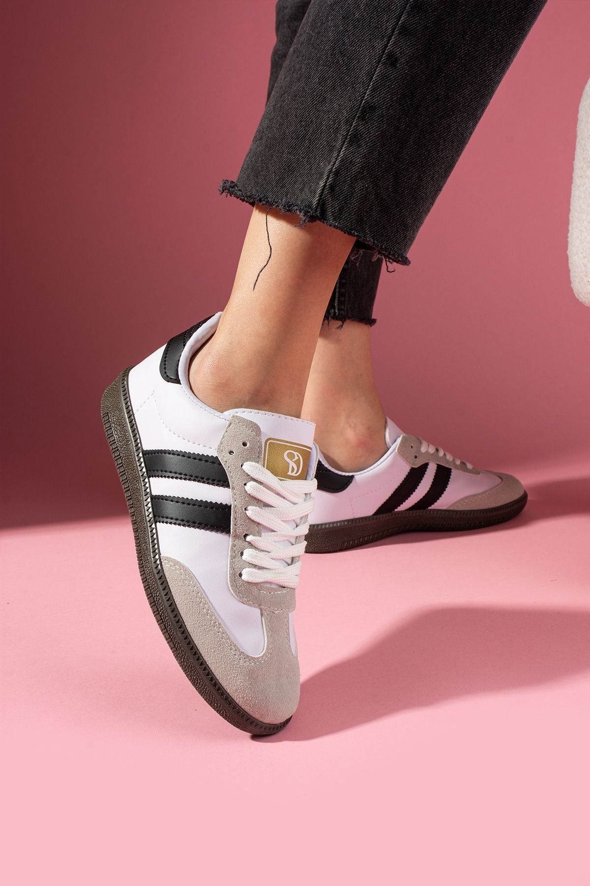 FUGA MODA Helix Beyaz Bağcıklı Spor Sneaker Ayakkabı
