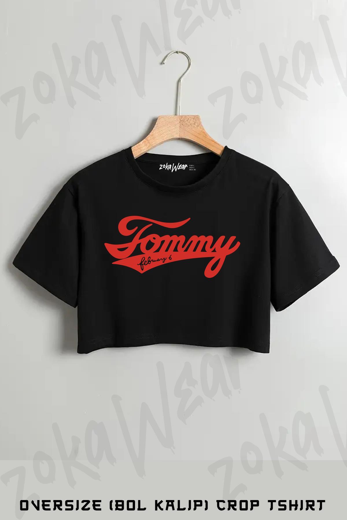 ZOKAWEAR Tommy February6 2 Baskılı Oversize Crop T-Shirt - Fiyatı