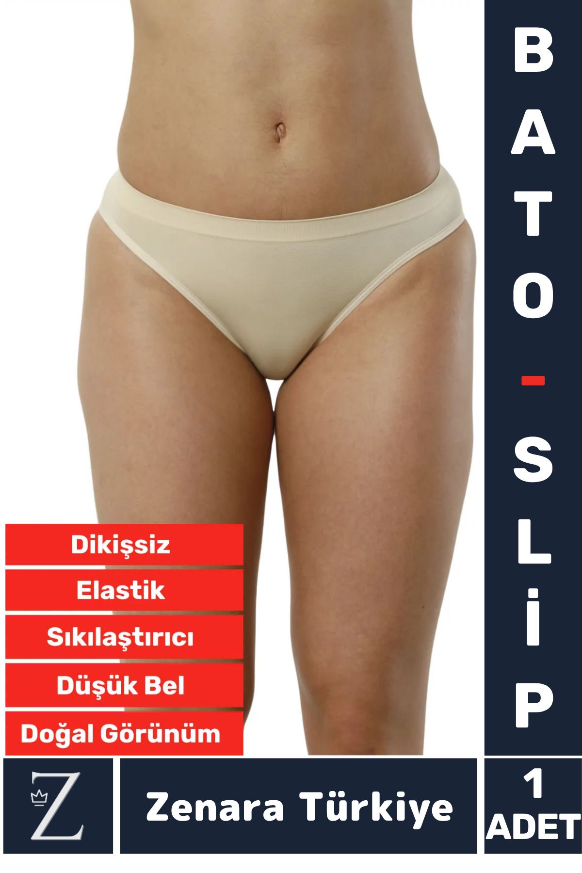 Zenara Gündelik İz Göstermez Bel Sıkılaştıran İncelten Vücut Toparlayan Dikişsiz Slip Külot Bato Korse